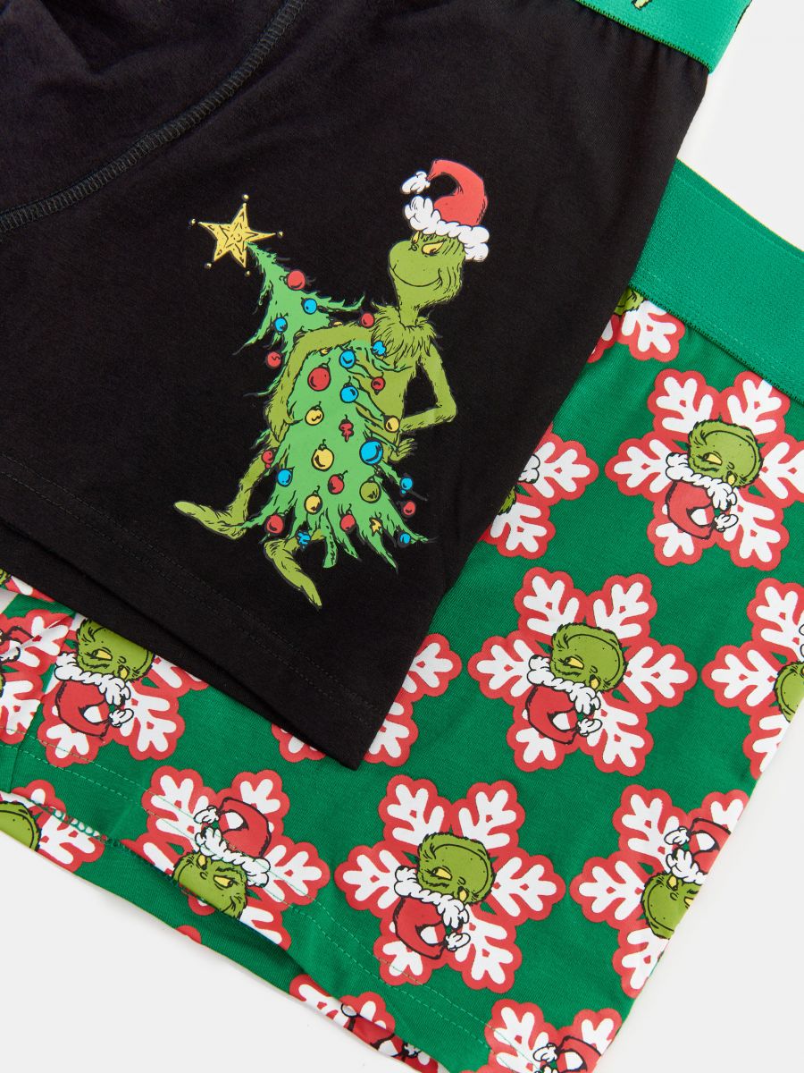 Bokserki Grinch 2 pack Kolor zielony  0301J-77X