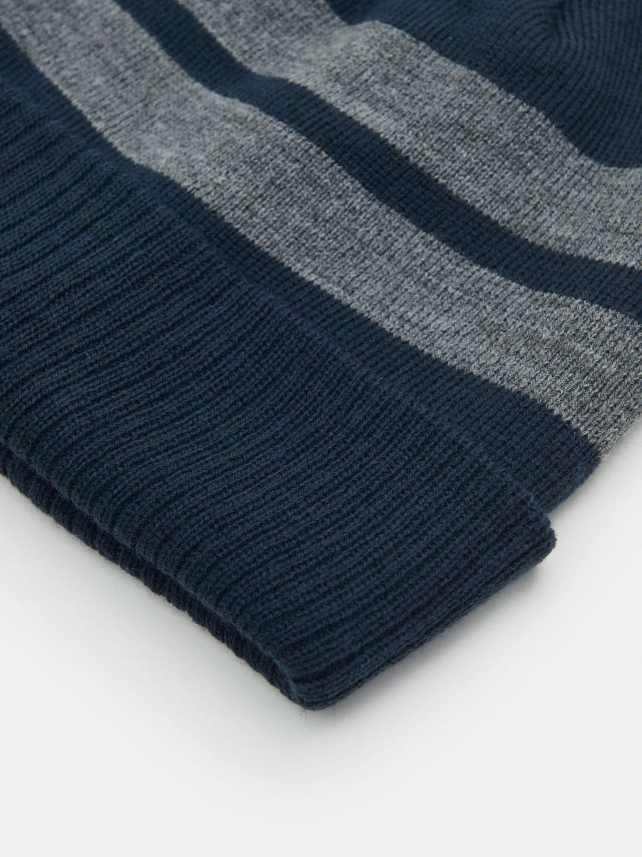 Czapka beanie Kolor szary  9260I-90M