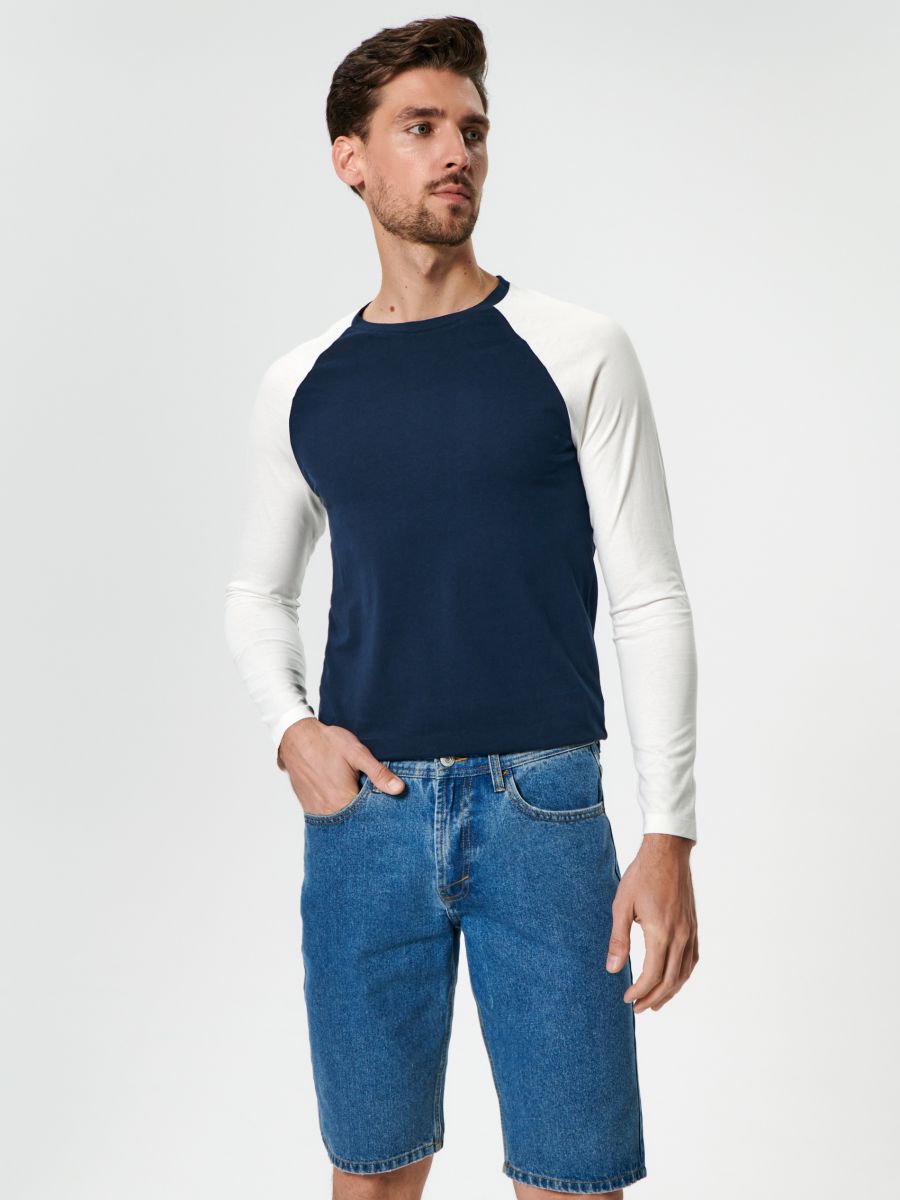 Szorty jeansowe regular Kolor niebieski  9851S-55J