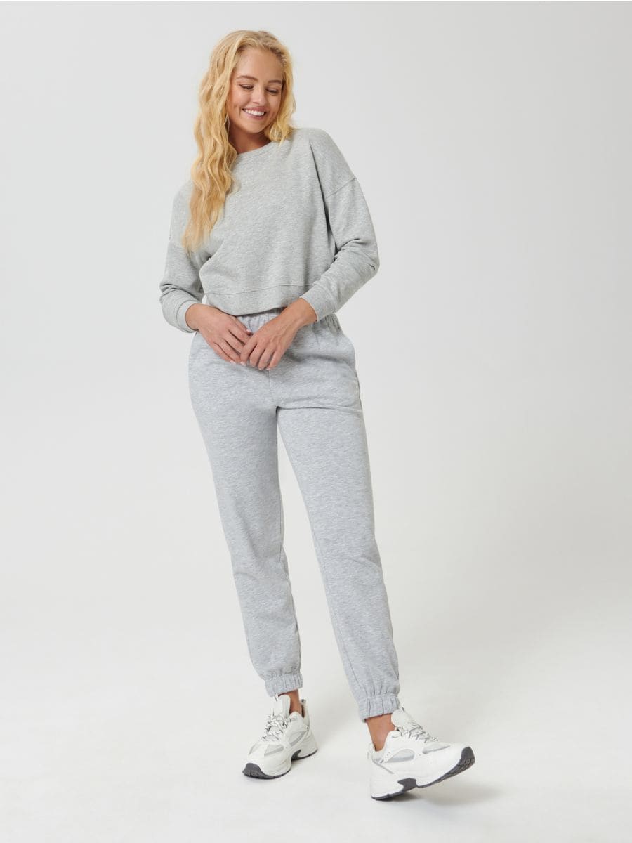 Bluza ze ściągaczami Kolor szary  2300B-09M