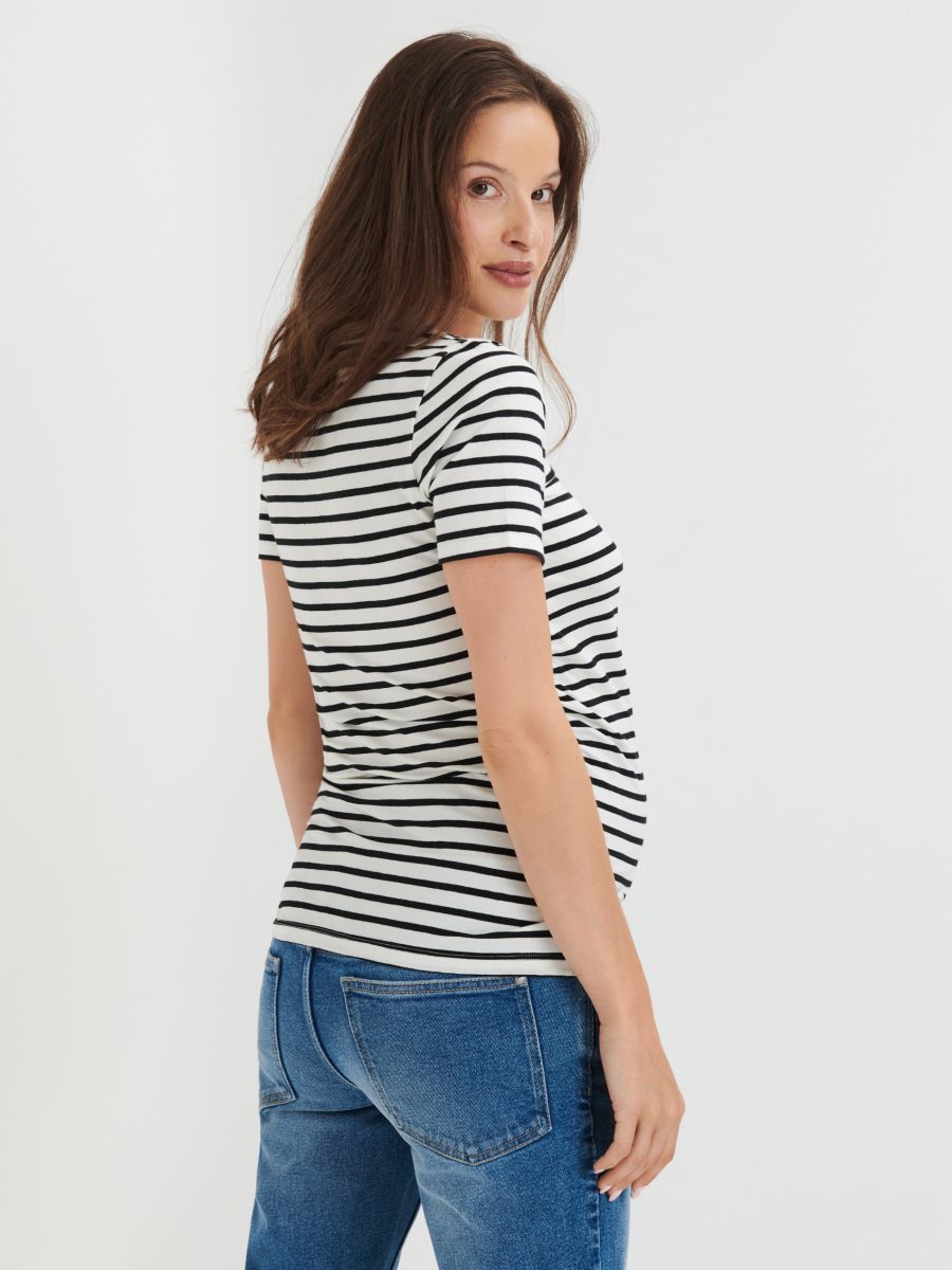 Koszulka w paski MAMA Kolor wielobarwny  3520B-MLC