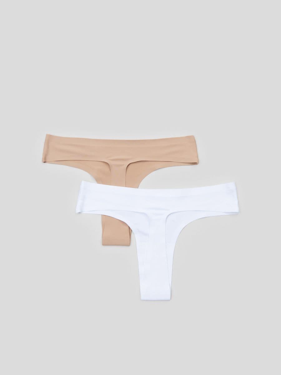 Majtki bezszwowe 2 pack Kolor biały  5857U-00X