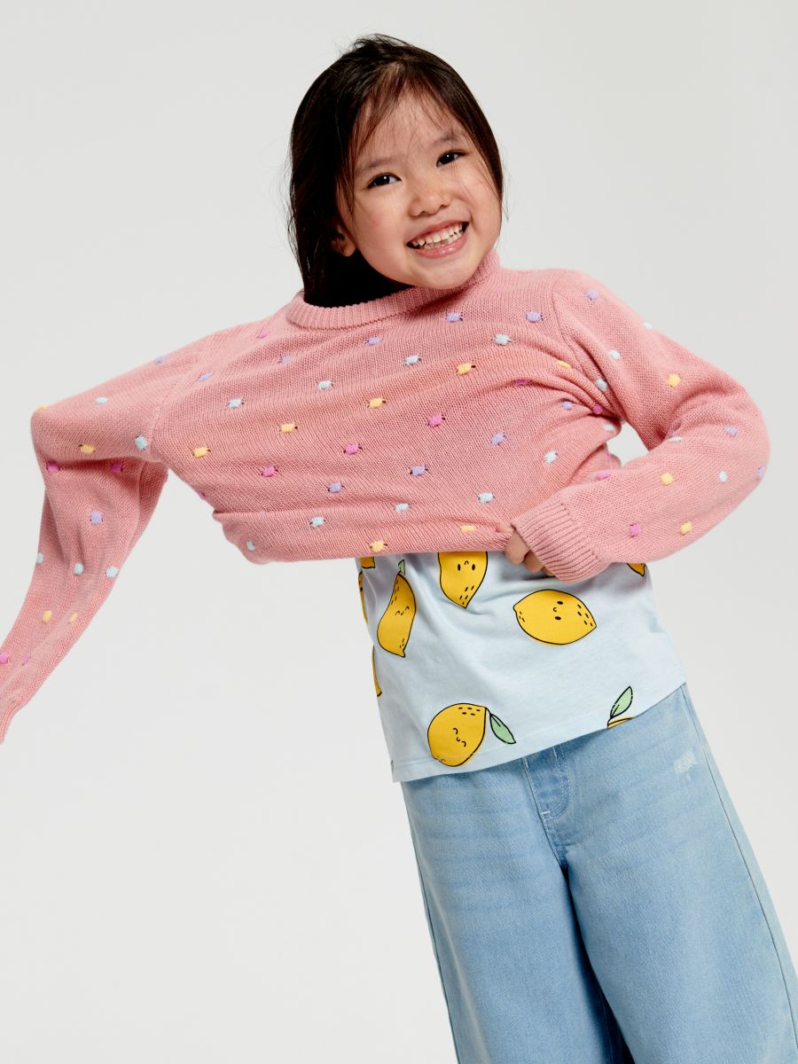 Sweter Kolor różowy  5629R-30X
