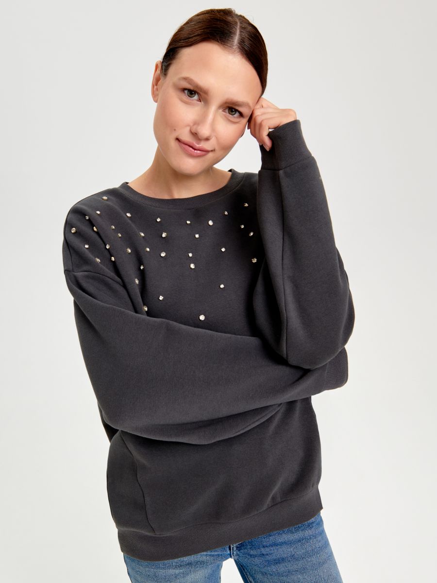 Bluza bawełniana Kolor szary  6334J-90X