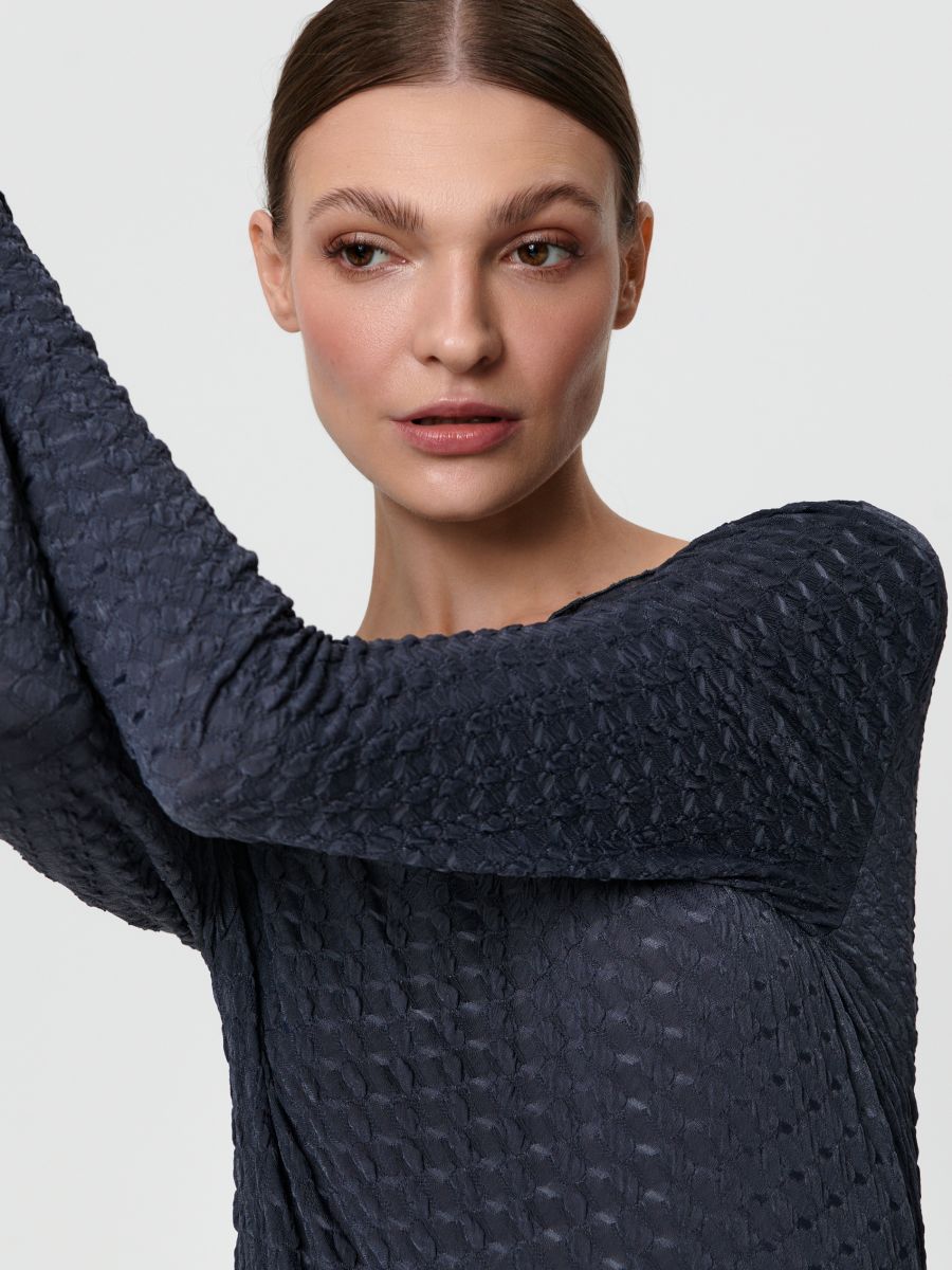 Bluzka z długimi rękawami Kolor szary  4133X-90X