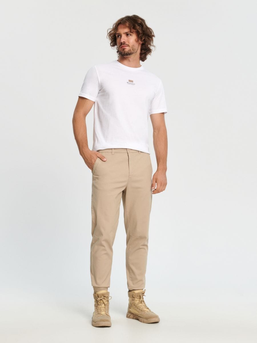 Spodnie jogger Kolor beżowy  8444C-08X