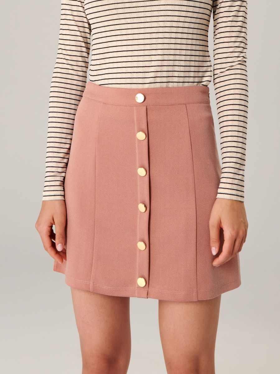 Spódnica mini Kolor pomarańczowy  4111F-24X