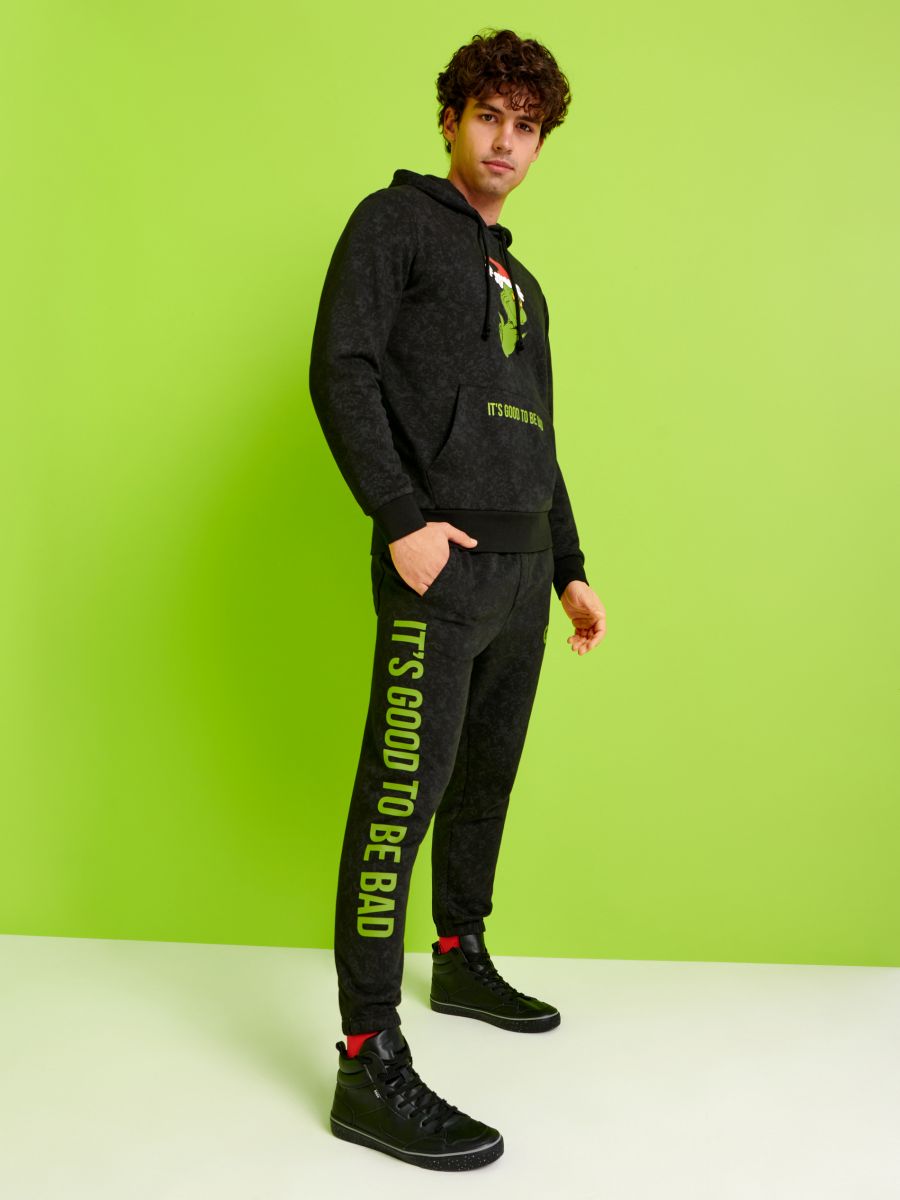 Spodnie dresowe Grinch Kolor czarny  0274A-99X