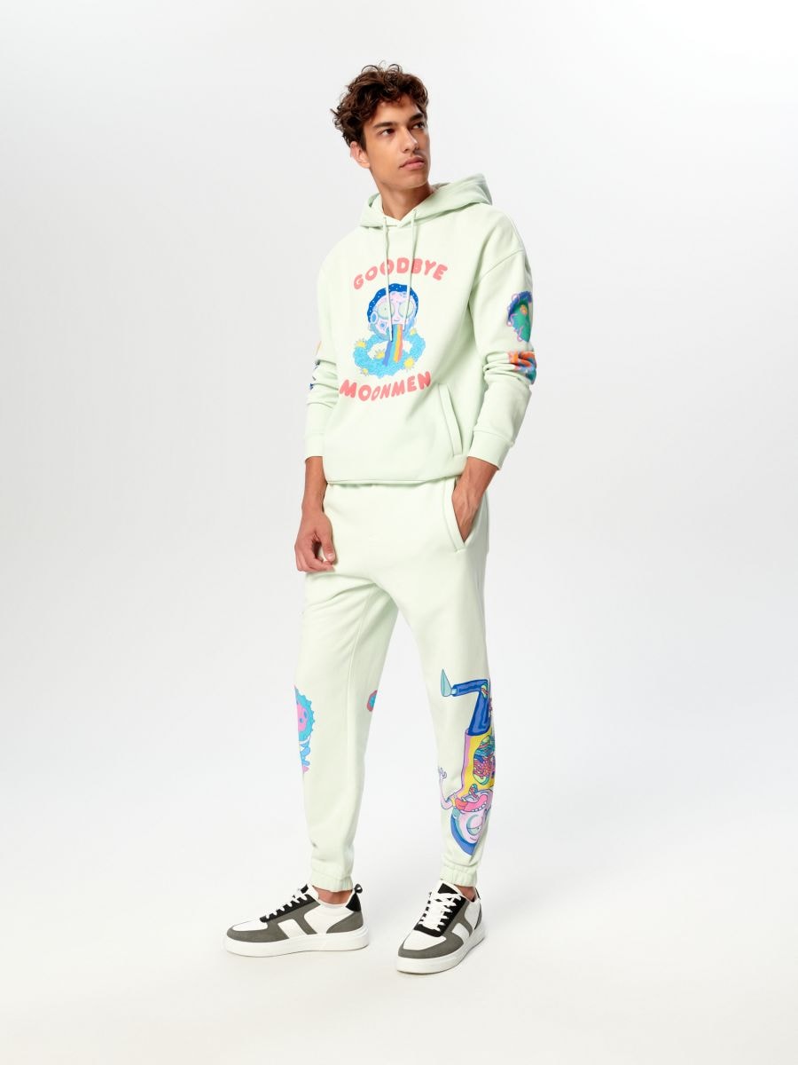 Spodnie Rick and Morty Kolor zielony  0788J-07X