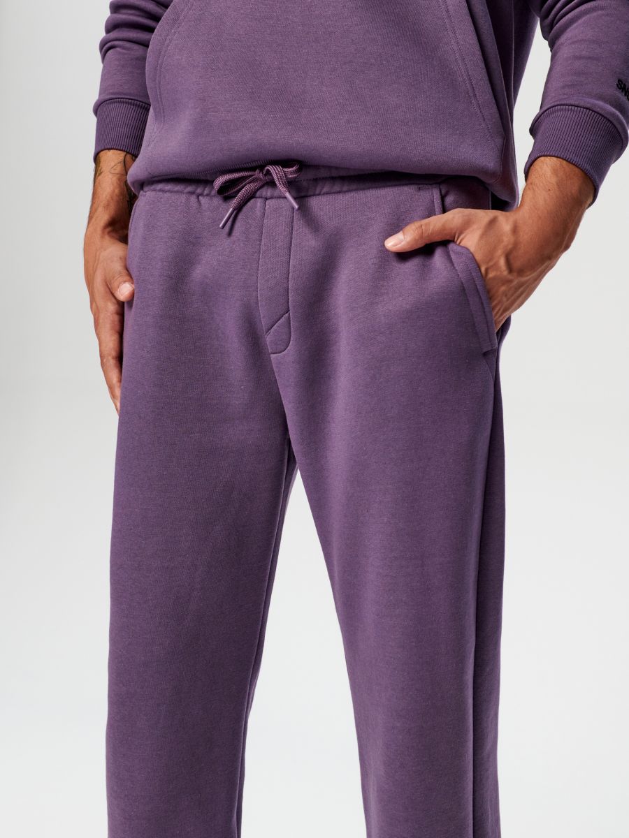 Spodnie dresowe jogger Kolor fioletowy  7961W-45X