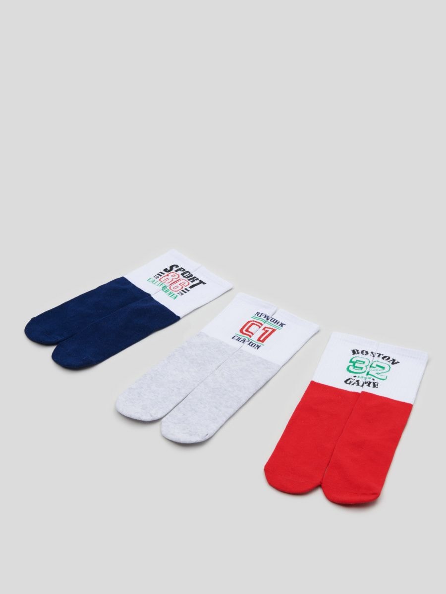 Skarpetki 3 pack Kolor khaki  6767O-87X