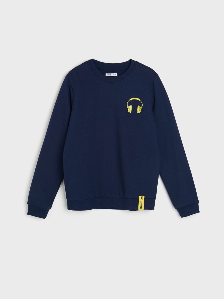 Bluza z nadrukem Kolor granatowy  8677M-59X