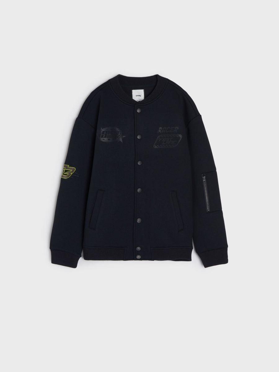Bluza bejsbolówka Kolor czarny  2112M-99X