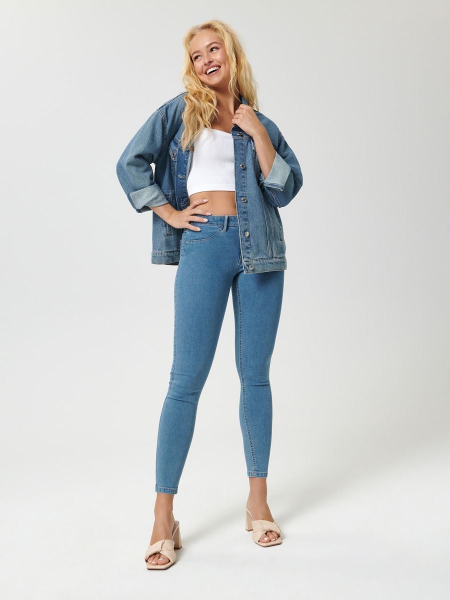 Kurtka jeansowa oversize Kolor niebieski  ZB115-55J