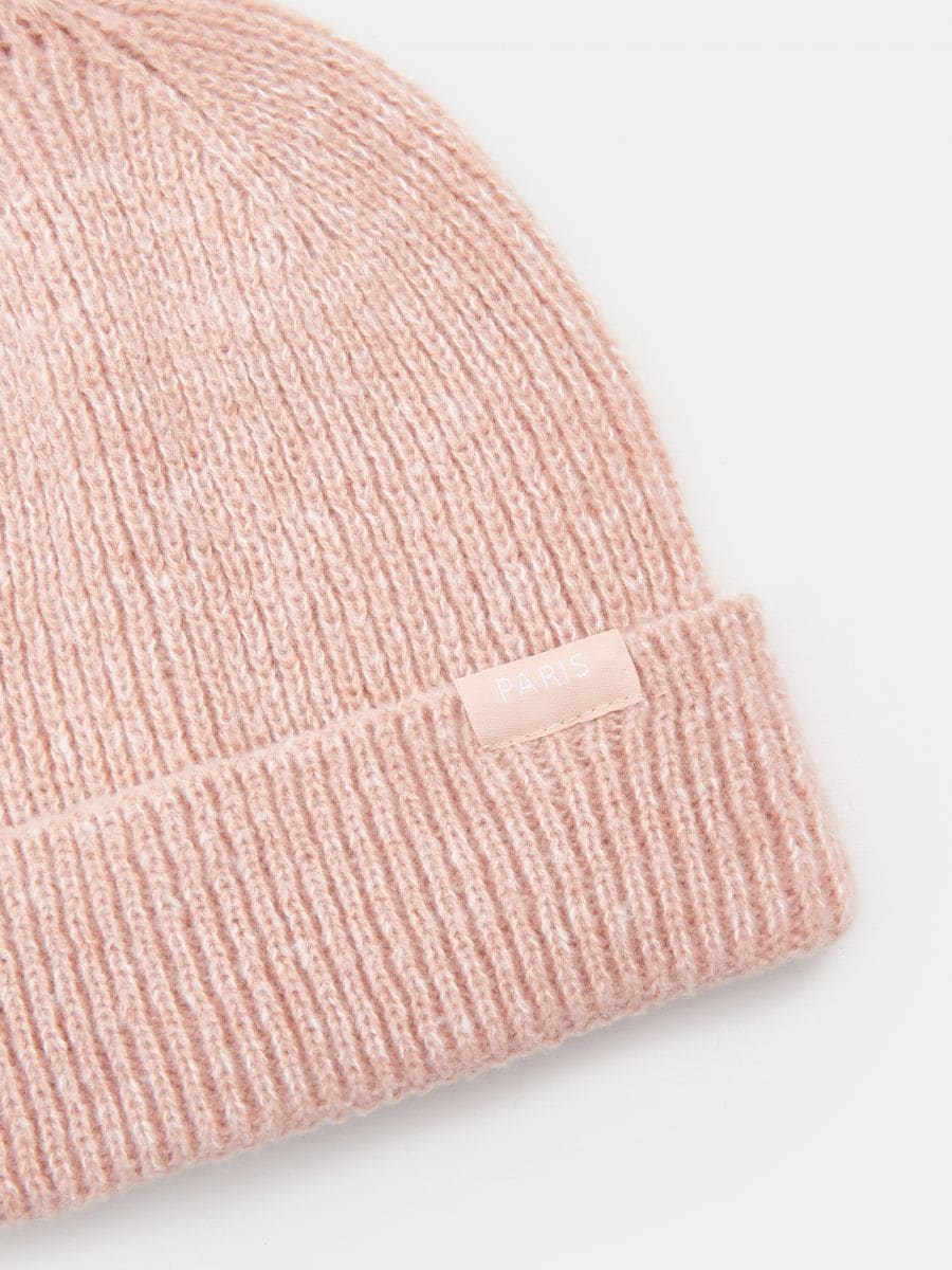 Czapka beanie Kolor różowy  2889G-39X