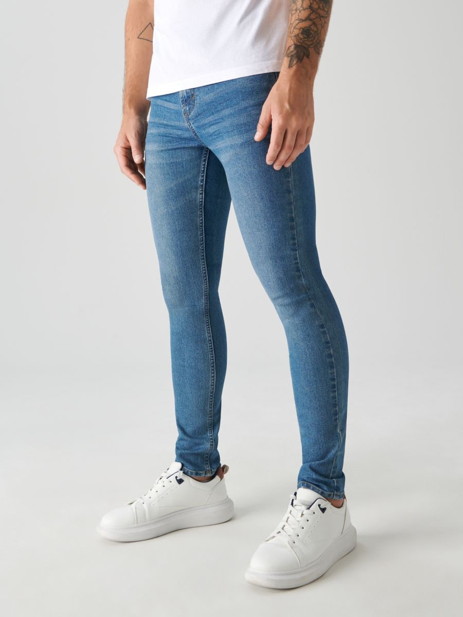 Jeansy skinny Kolor niebieski  1575O-50J