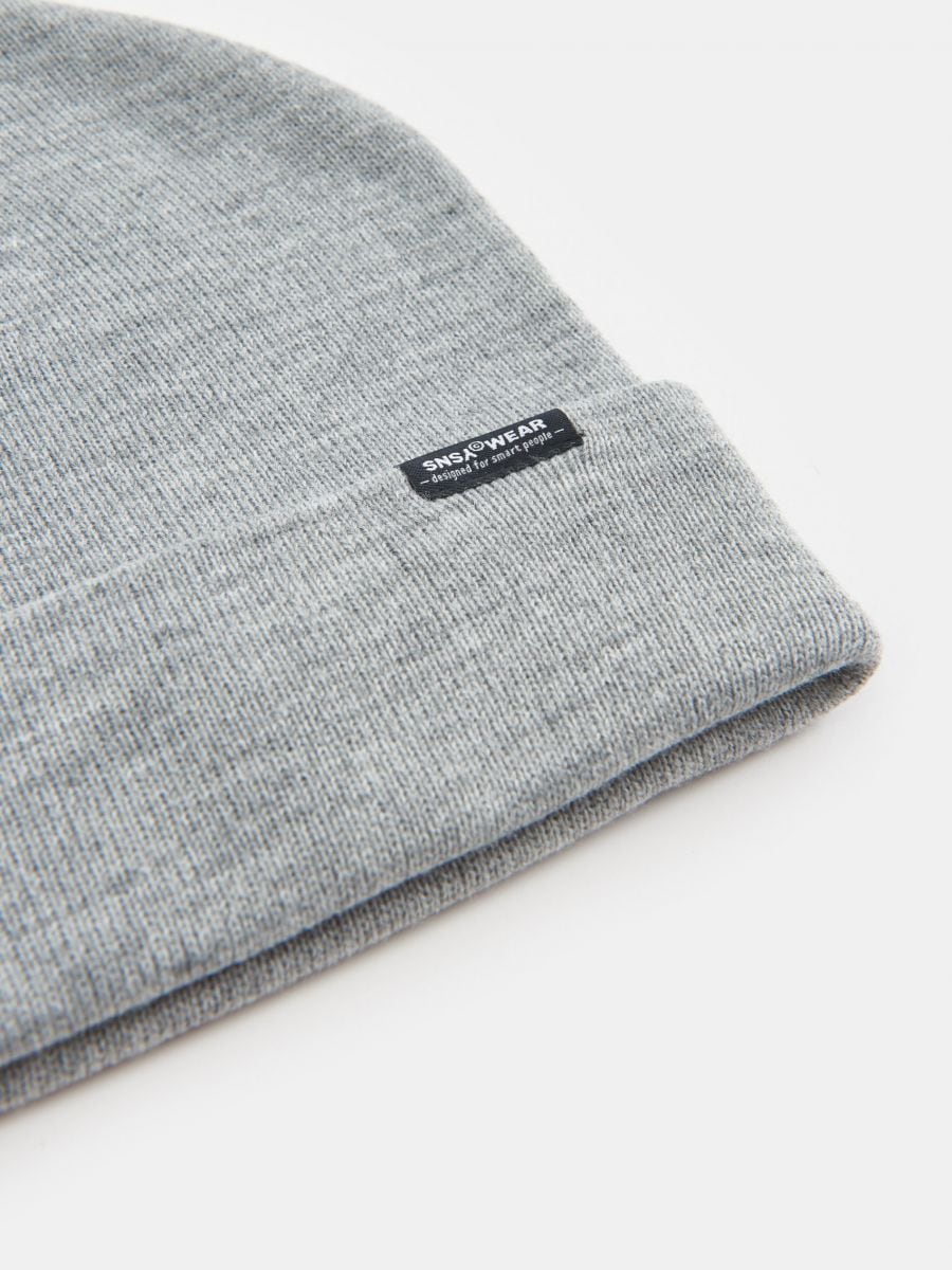Czapka beanie Kolor szary  4323A-09M