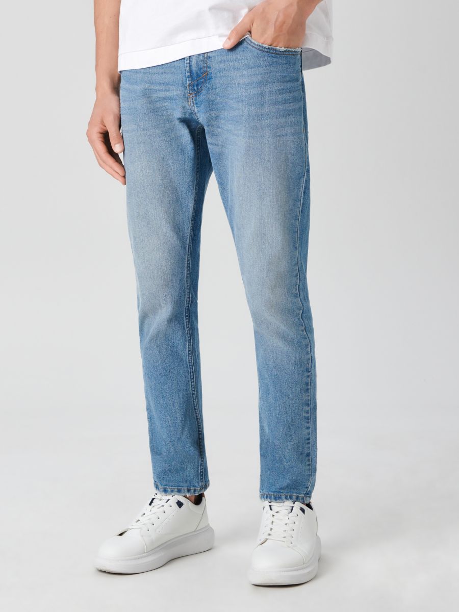 Jeansy slim Kolor niebieski  1574O-50J