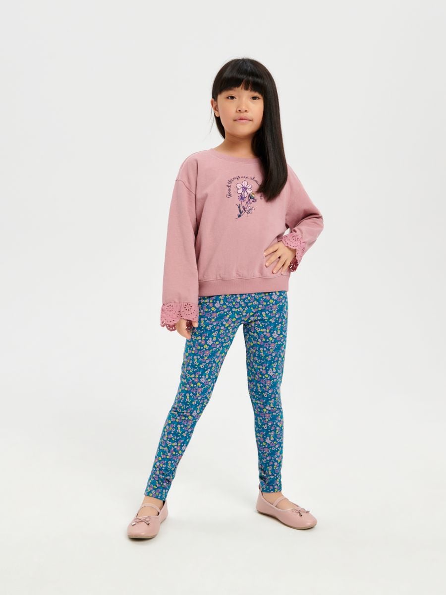 Komplet: bluza i legginsy Kolor różowy  4045M-39X