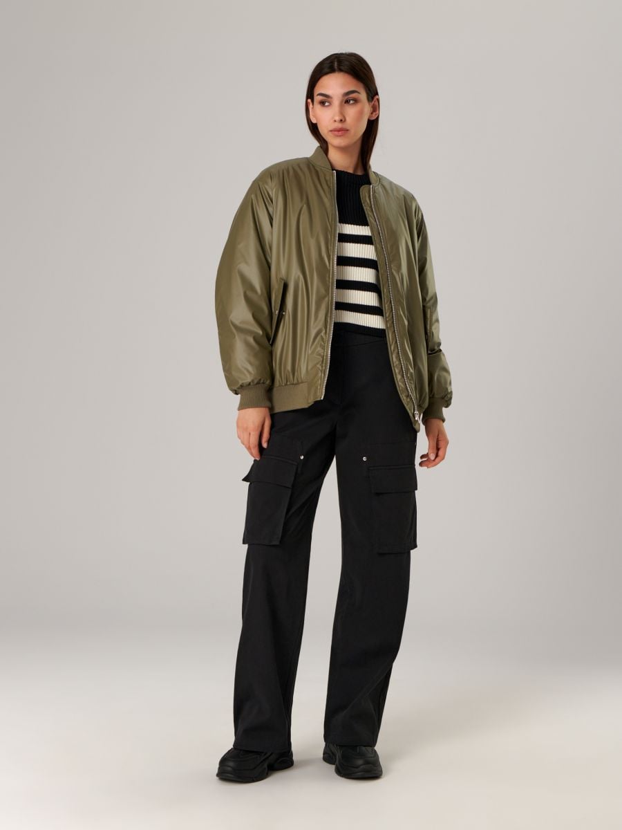 Sweter w paski Kolor wielobarwny  7347J-MLC