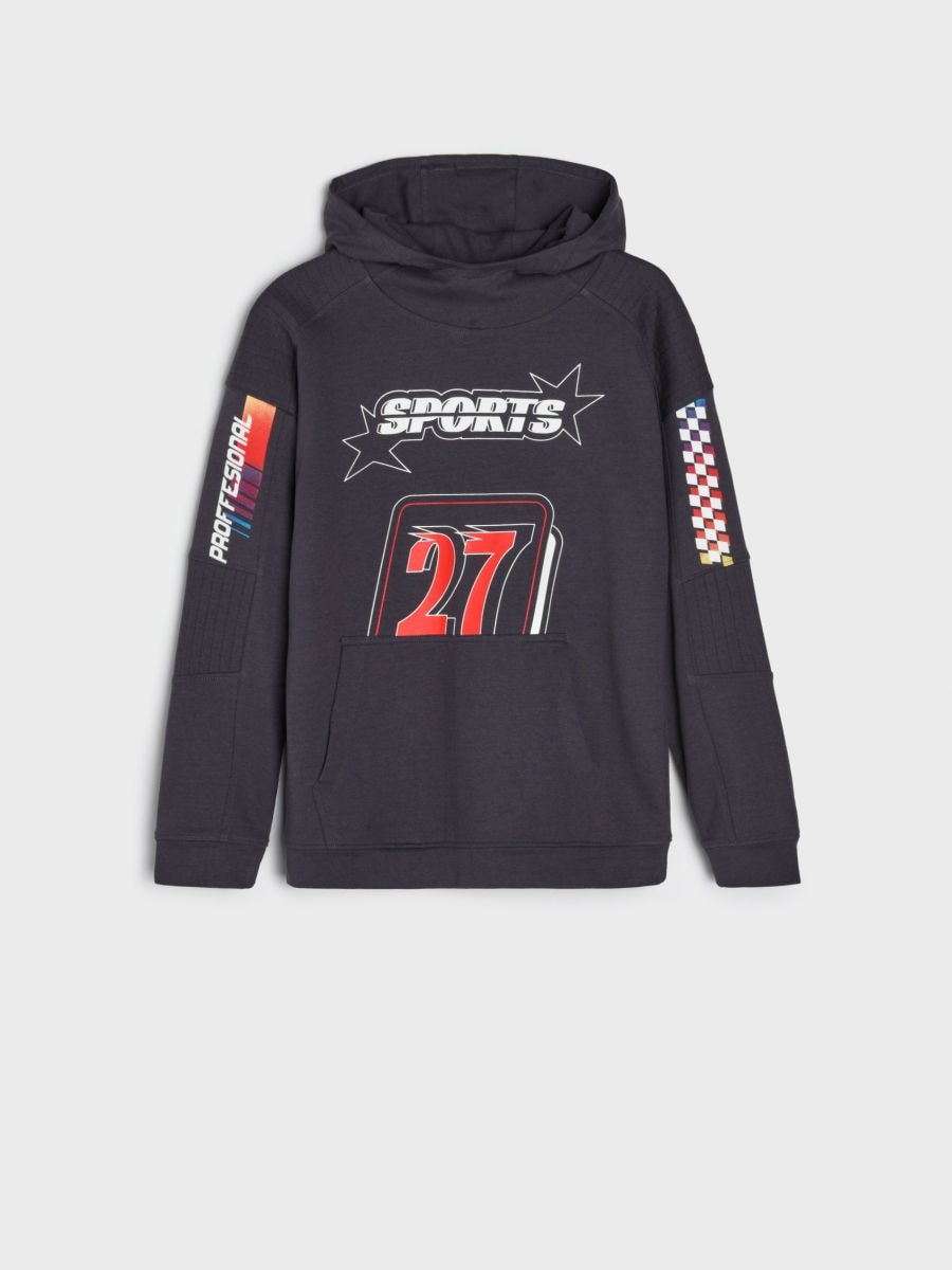 Bluza z kapturem Kolor szary  2110M-86X