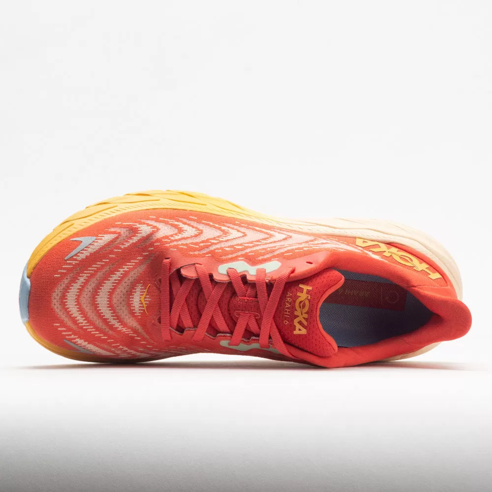 HOKA Arahi 6 Men's Fiesta/Amber Yellow