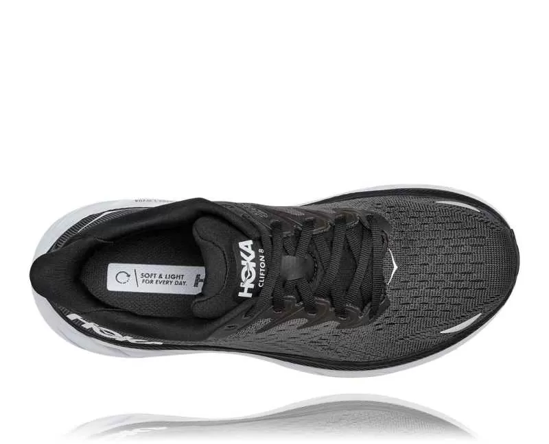 Women's Clifton 8 BLACK / WHITE