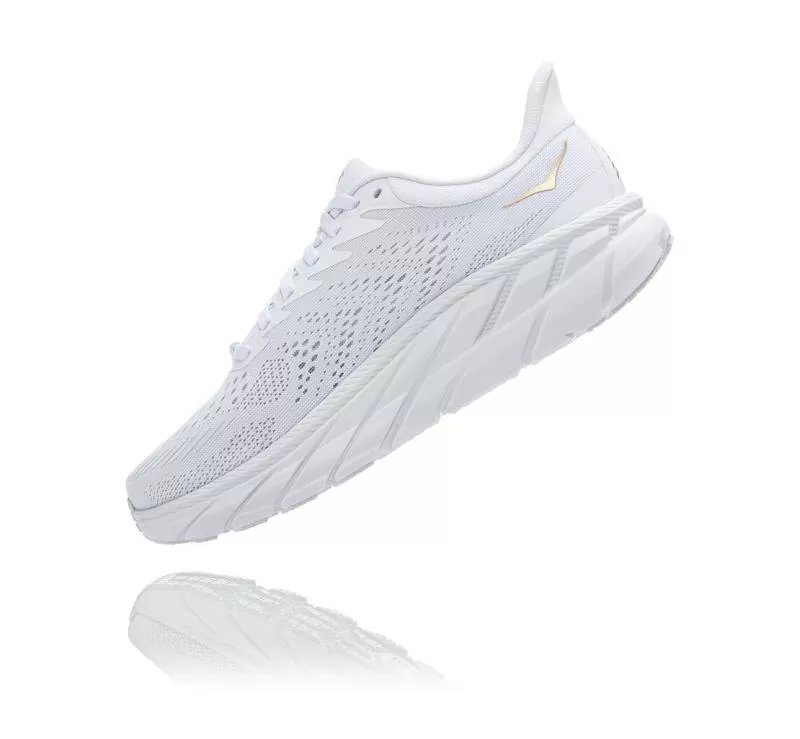 Women's Clifton 7 WHITE / GOLDEN EGG