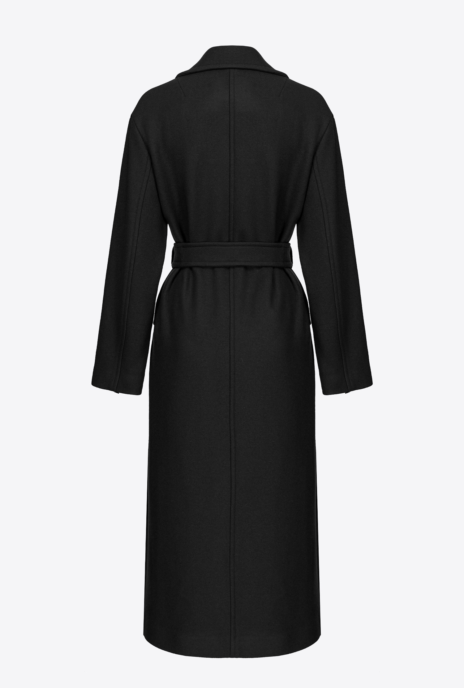 Long wraparound coat