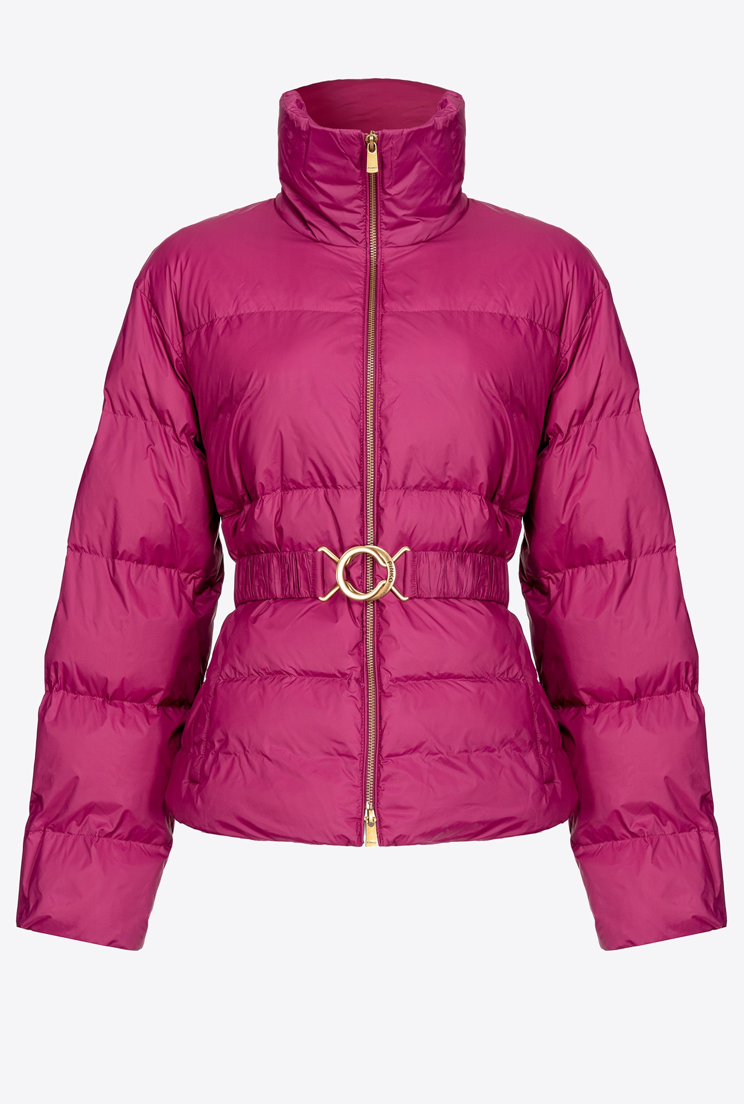 Short down jacket with belt
