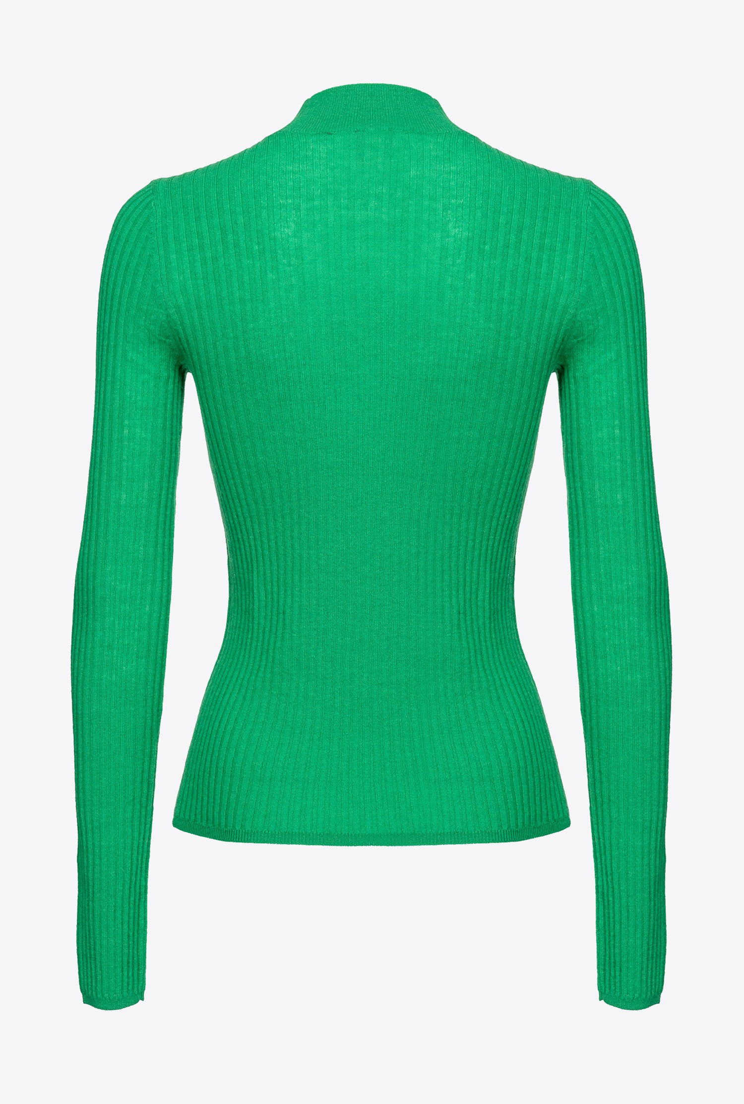 Ribbed mock-turtleneck sweater