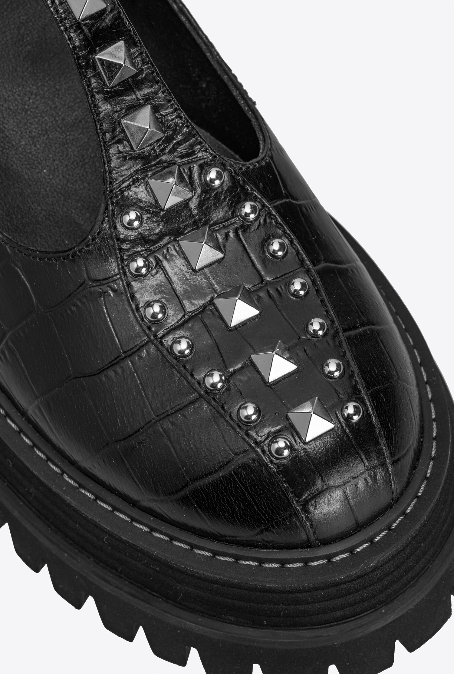 Leather Mary Janes with platform