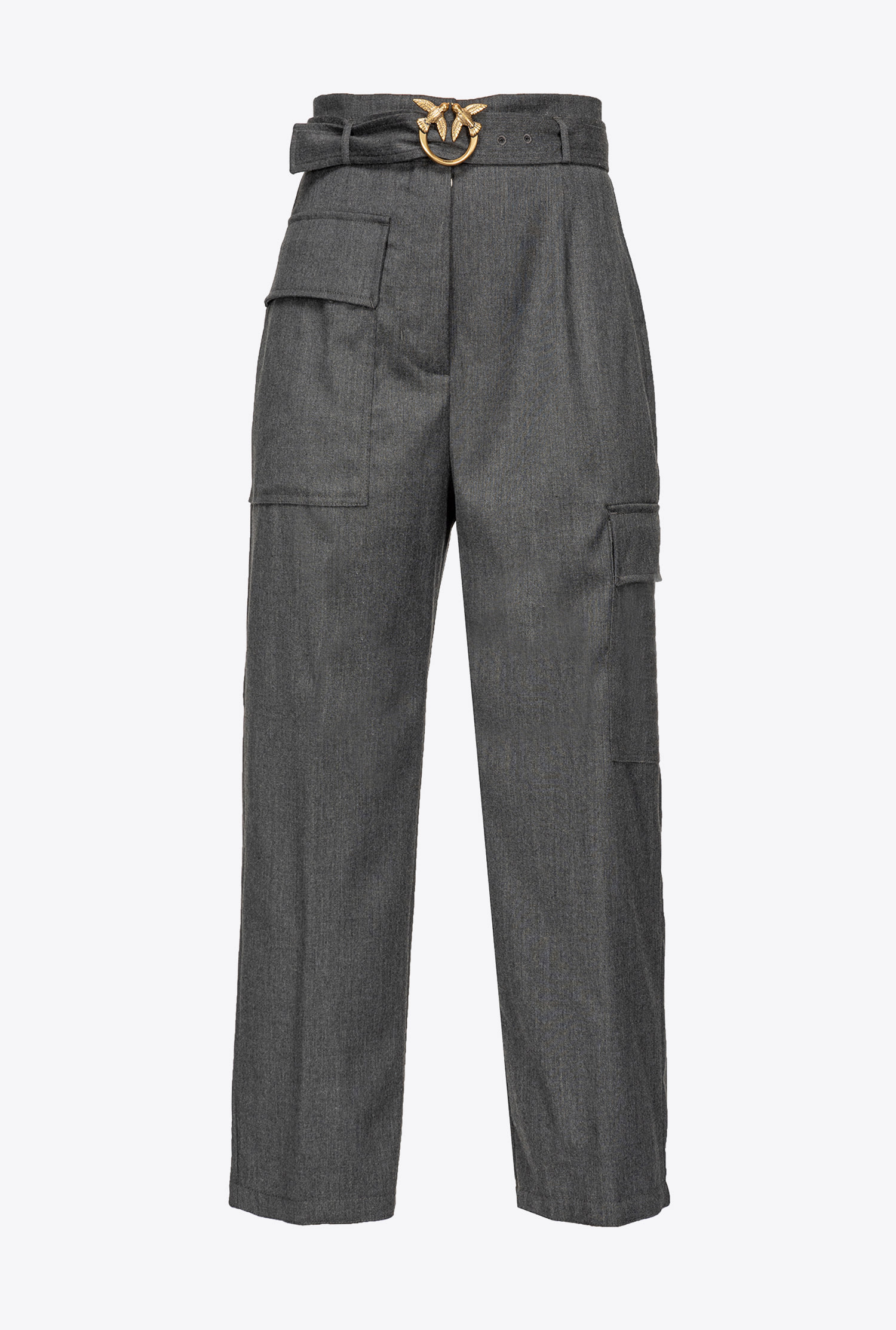 Flannel cargo trousers