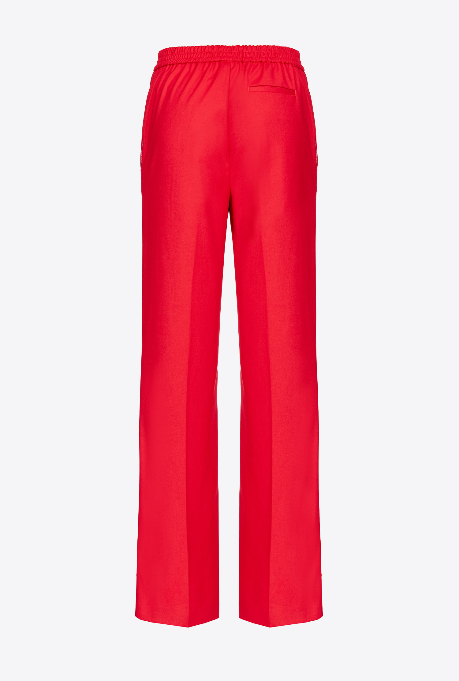 Wide-leg trousers with elastic waist