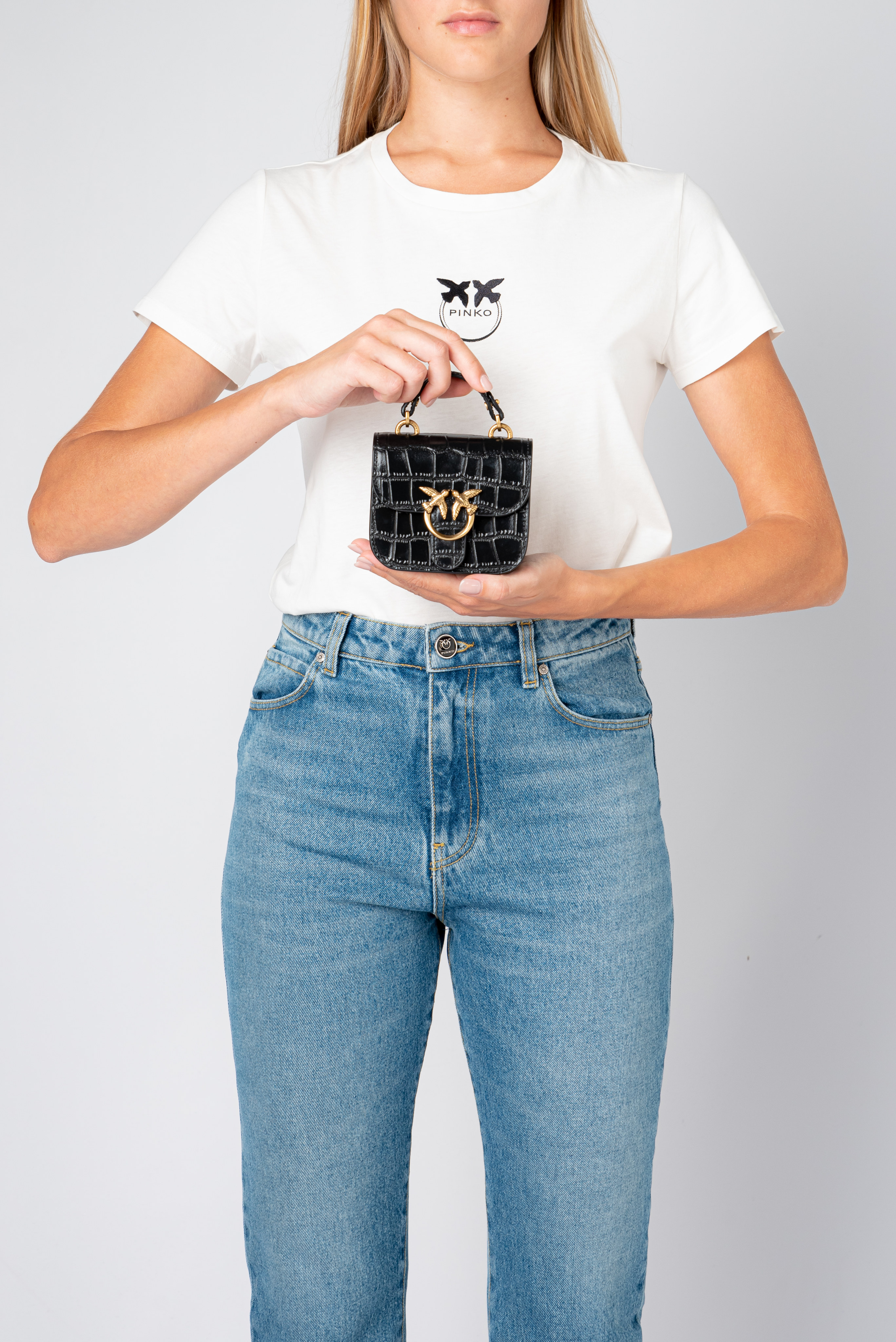 Micro Love Bag Bell Croco