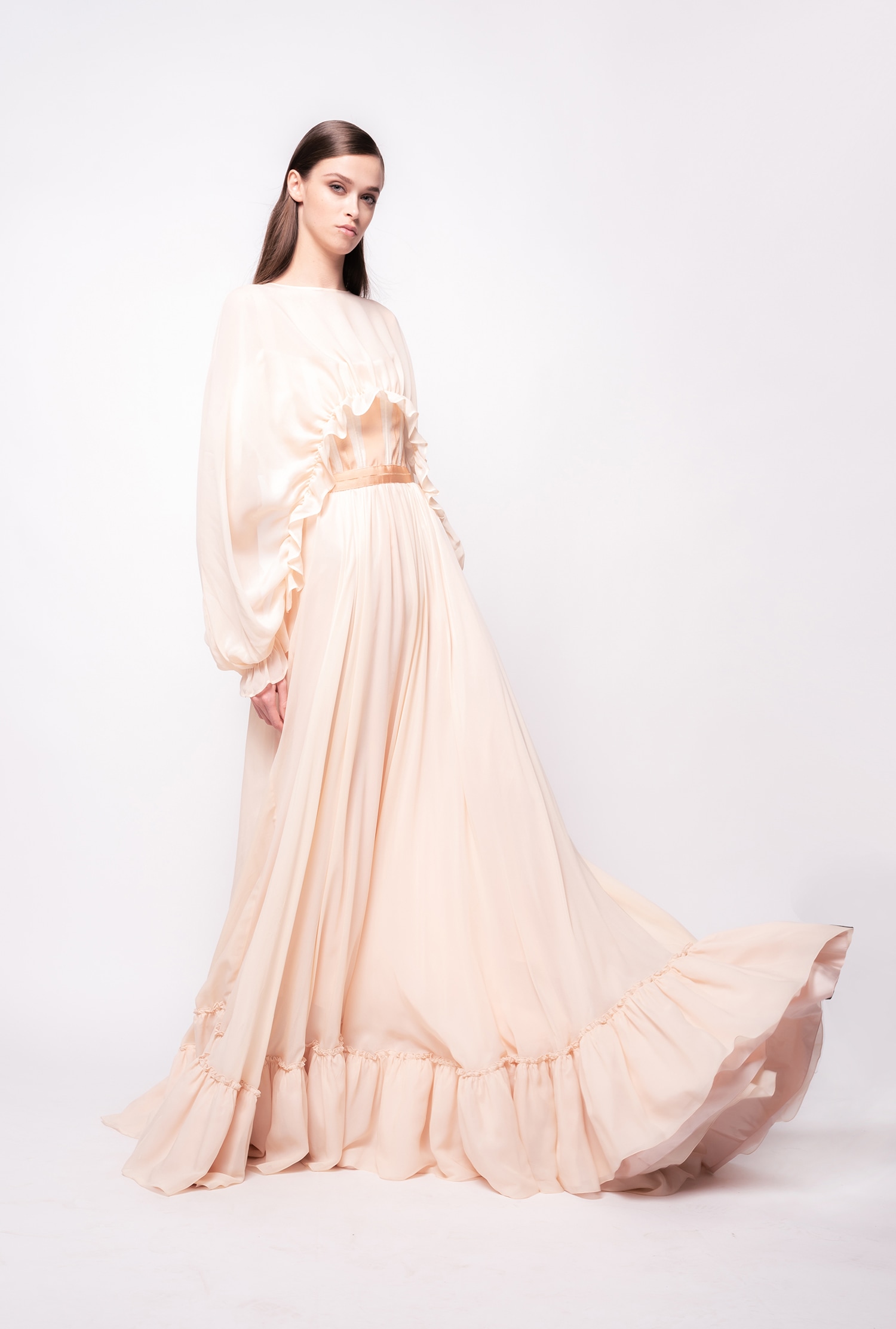 Shrug top with frills