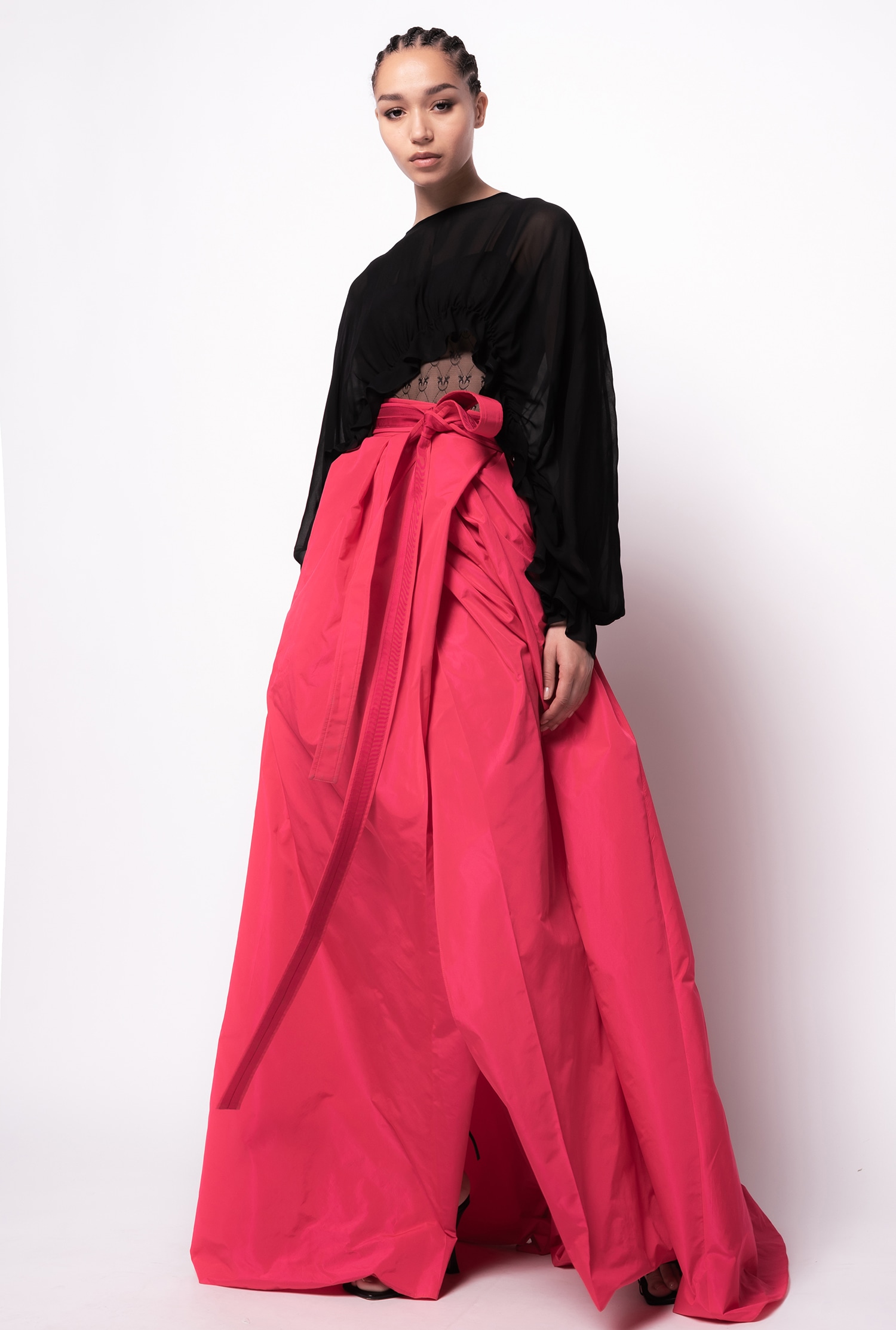 Shrug top with frills