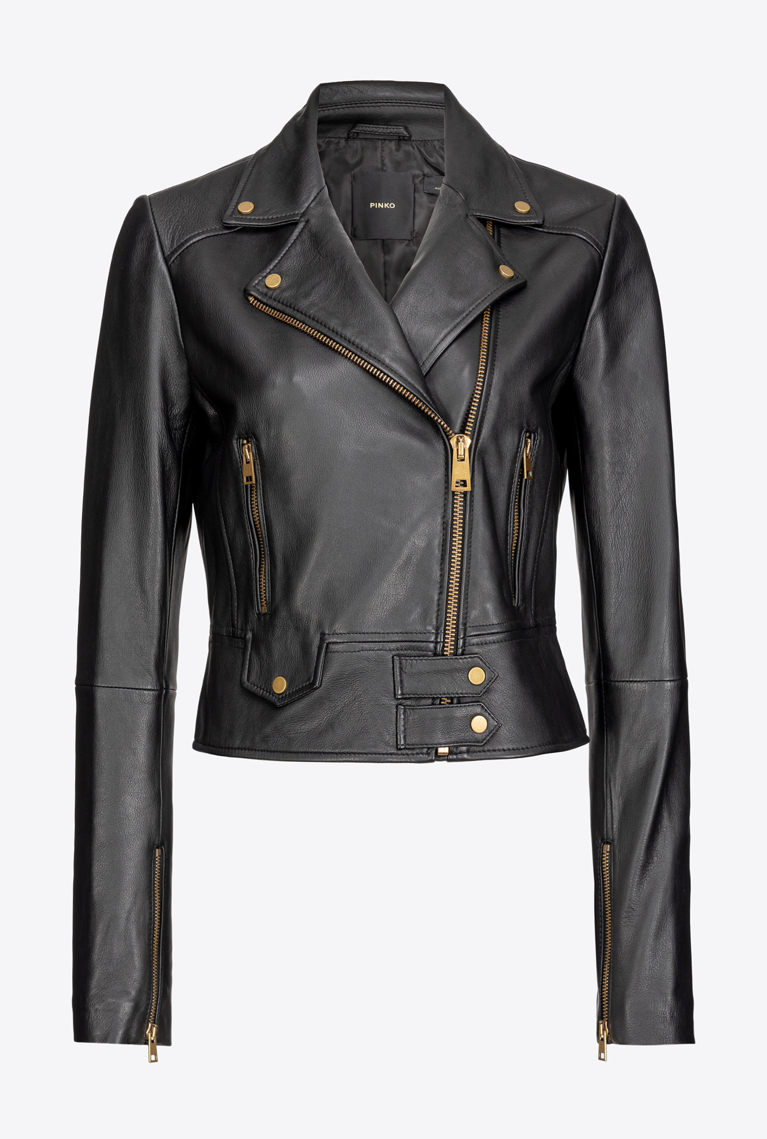 Nappa leather biker jacket