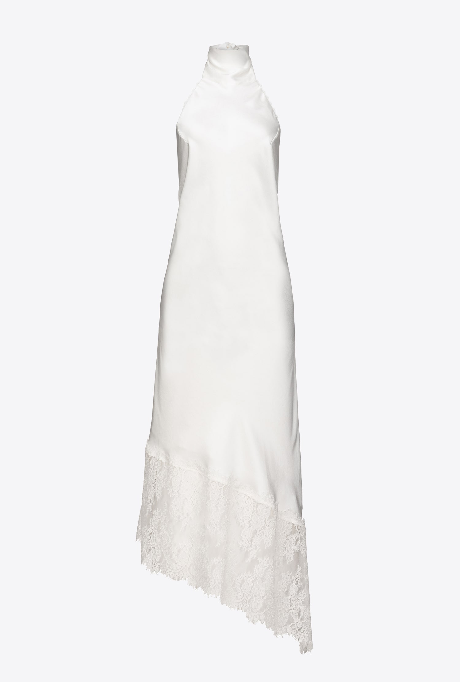 Backless midi dress with lace