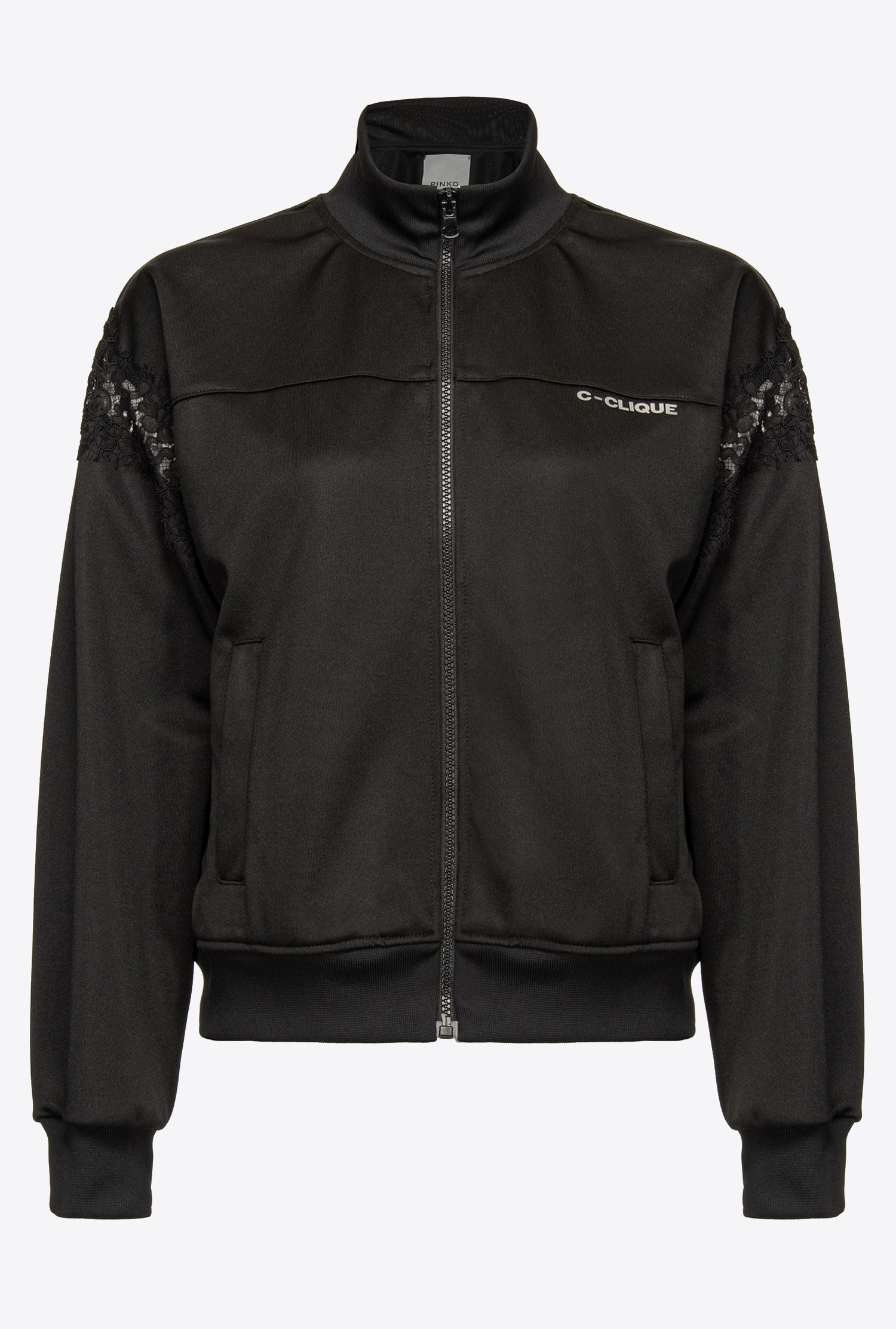 Technical sweatshirt with lace