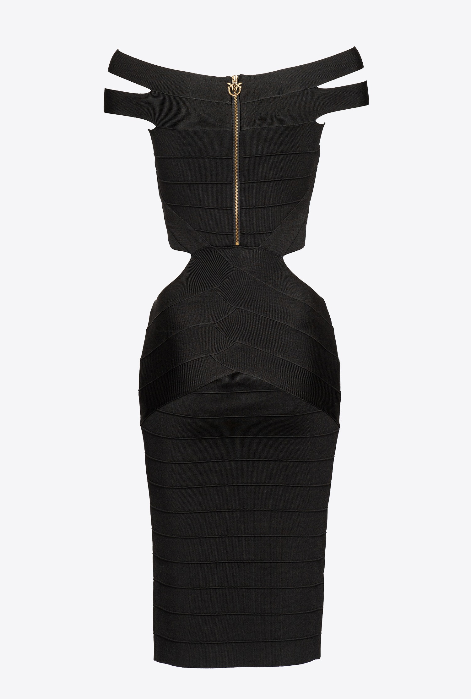 Fitted knit band-effect dress