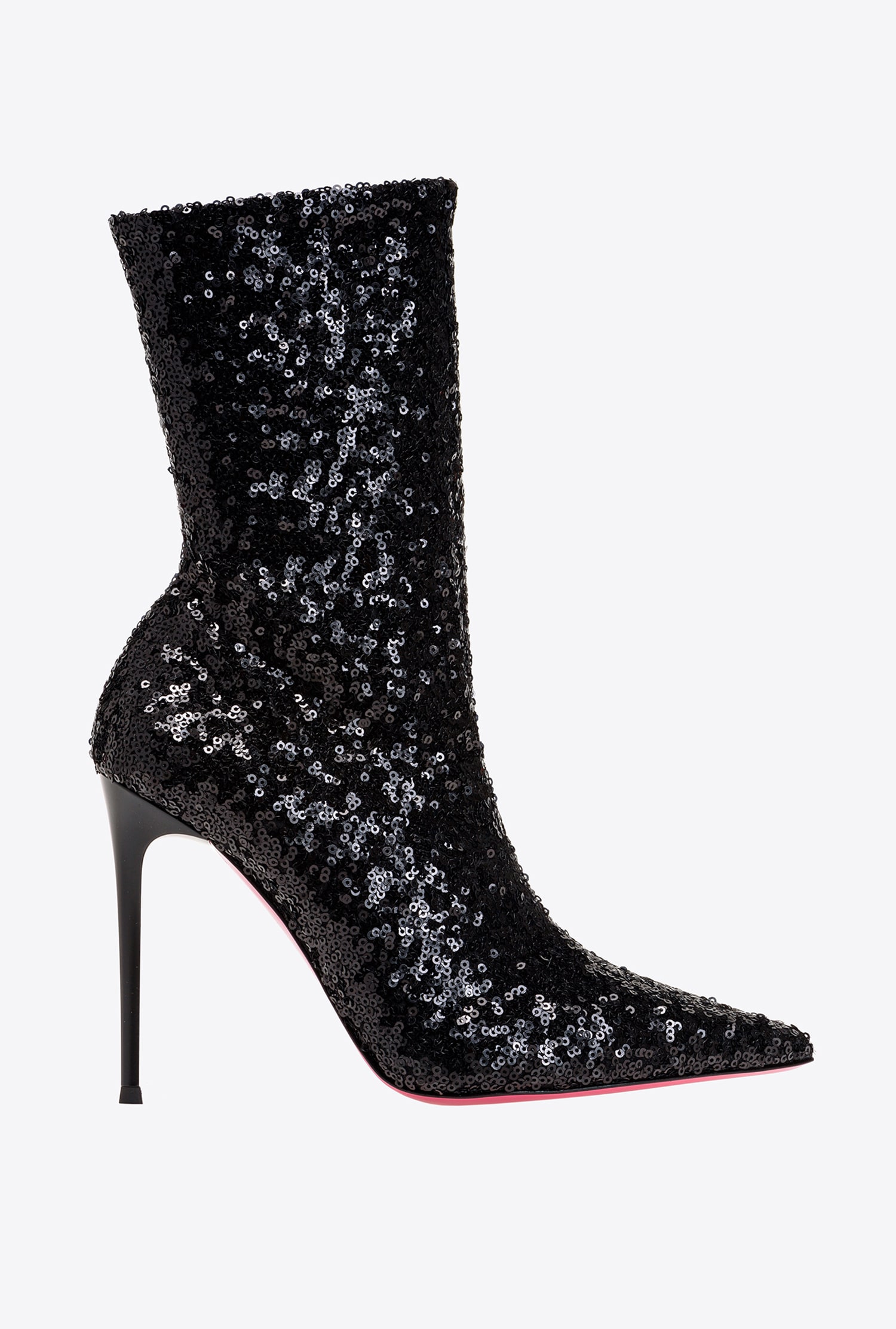 Fully sequinned ankle boots