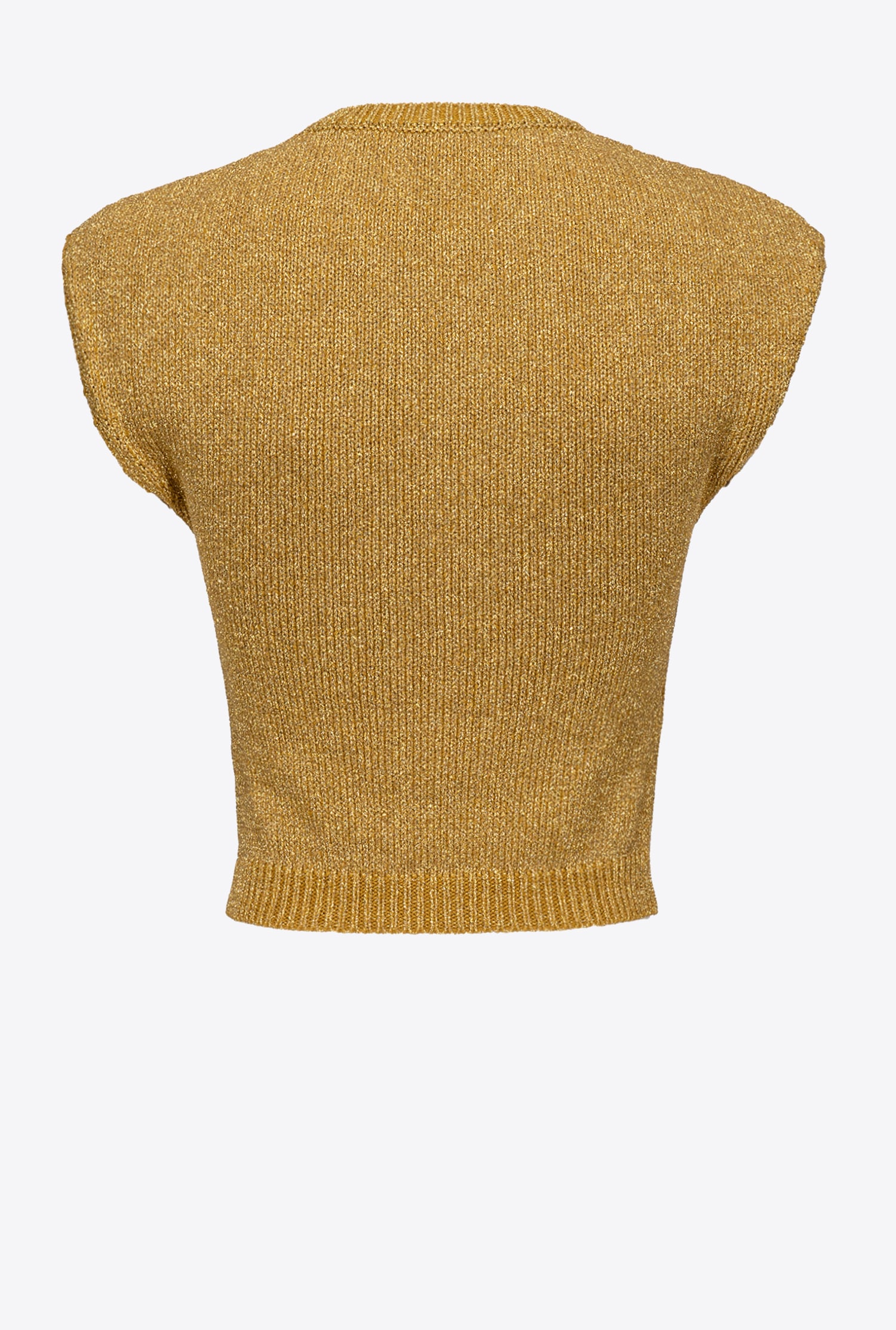 Knit lurex vest