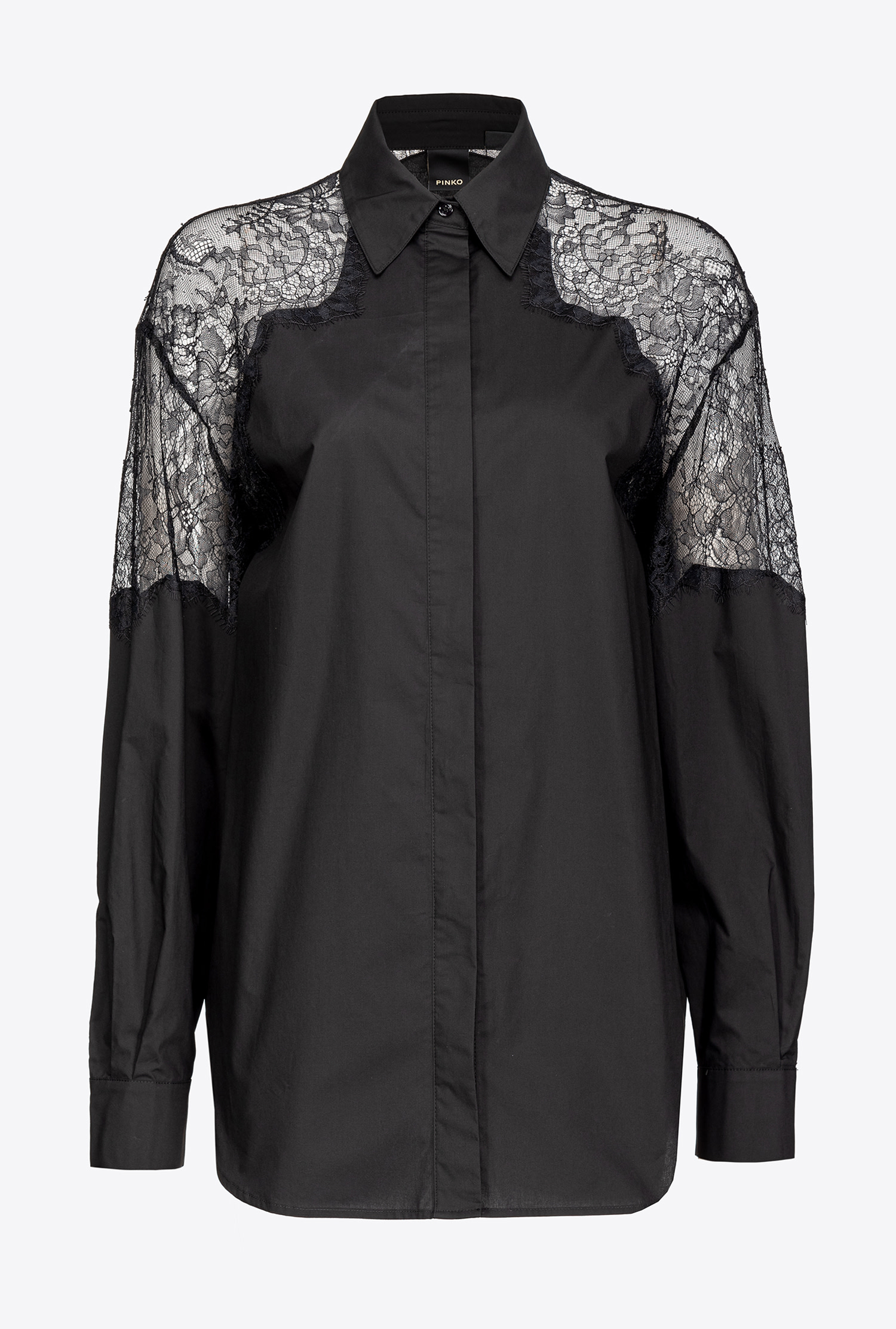 Shirt with lace