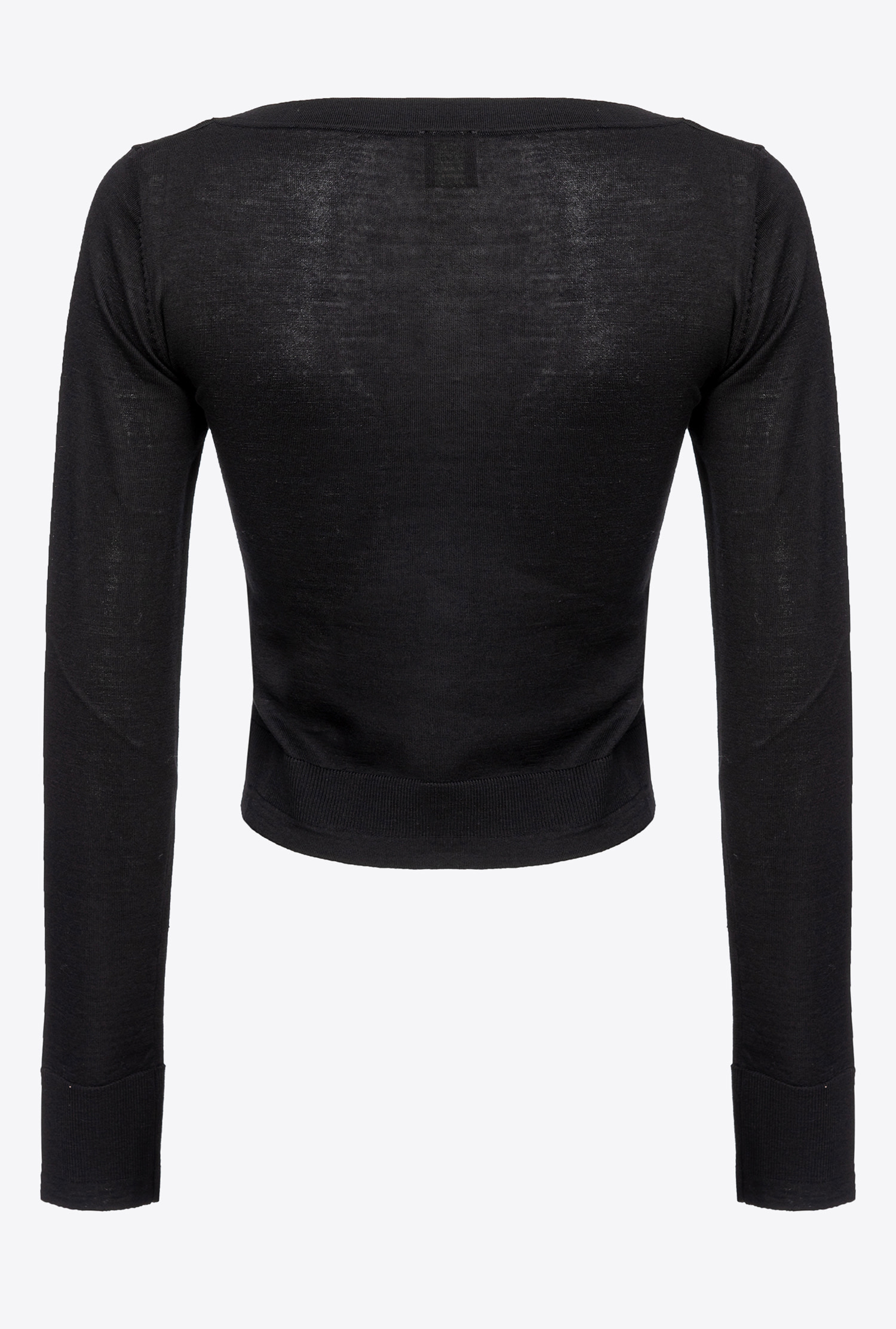 Cropped colour-block cardigan