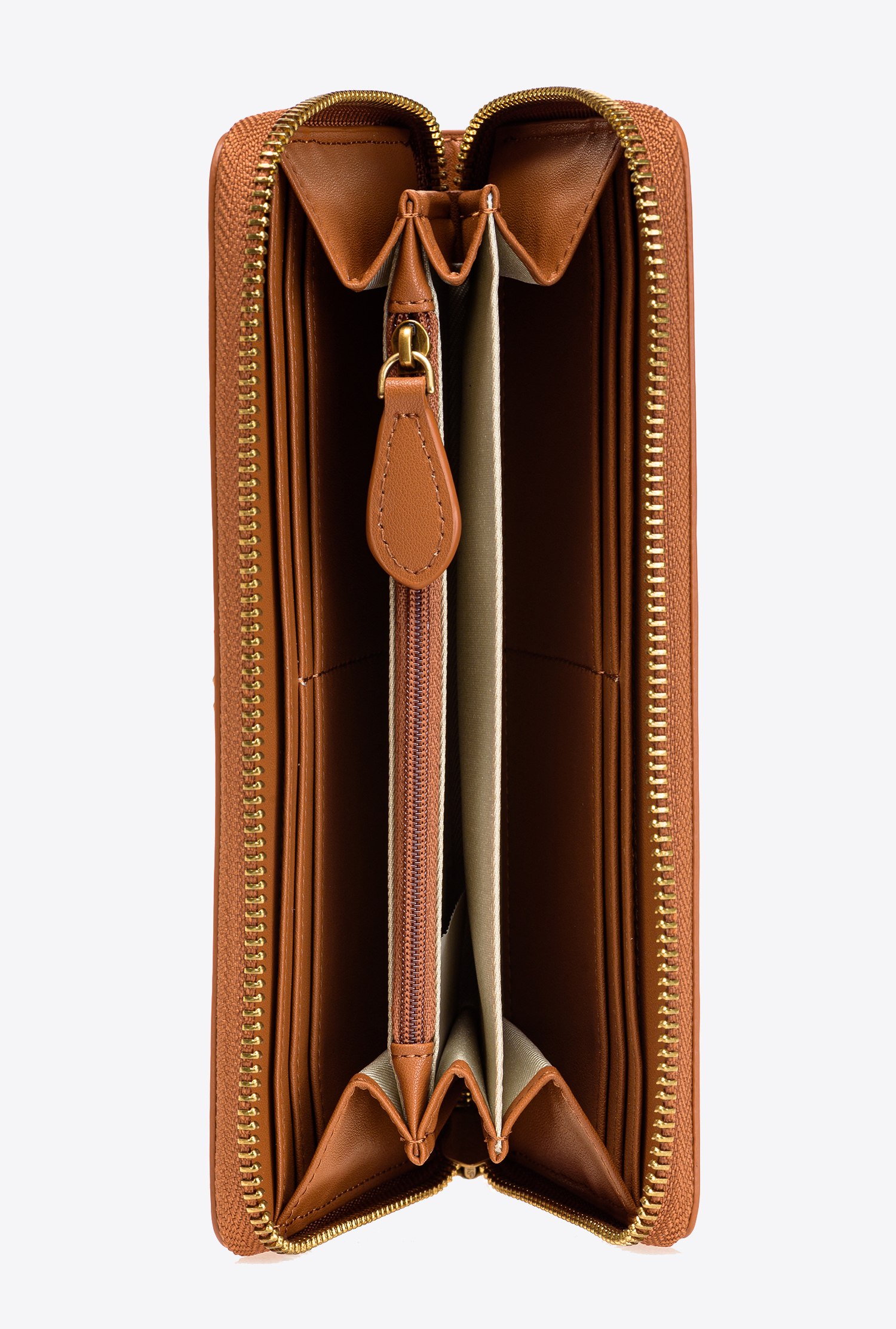 Zip-around leather purse