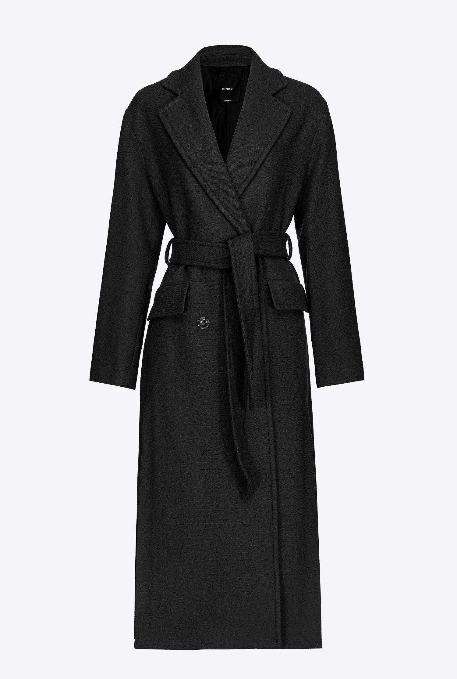 Long wraparound coat