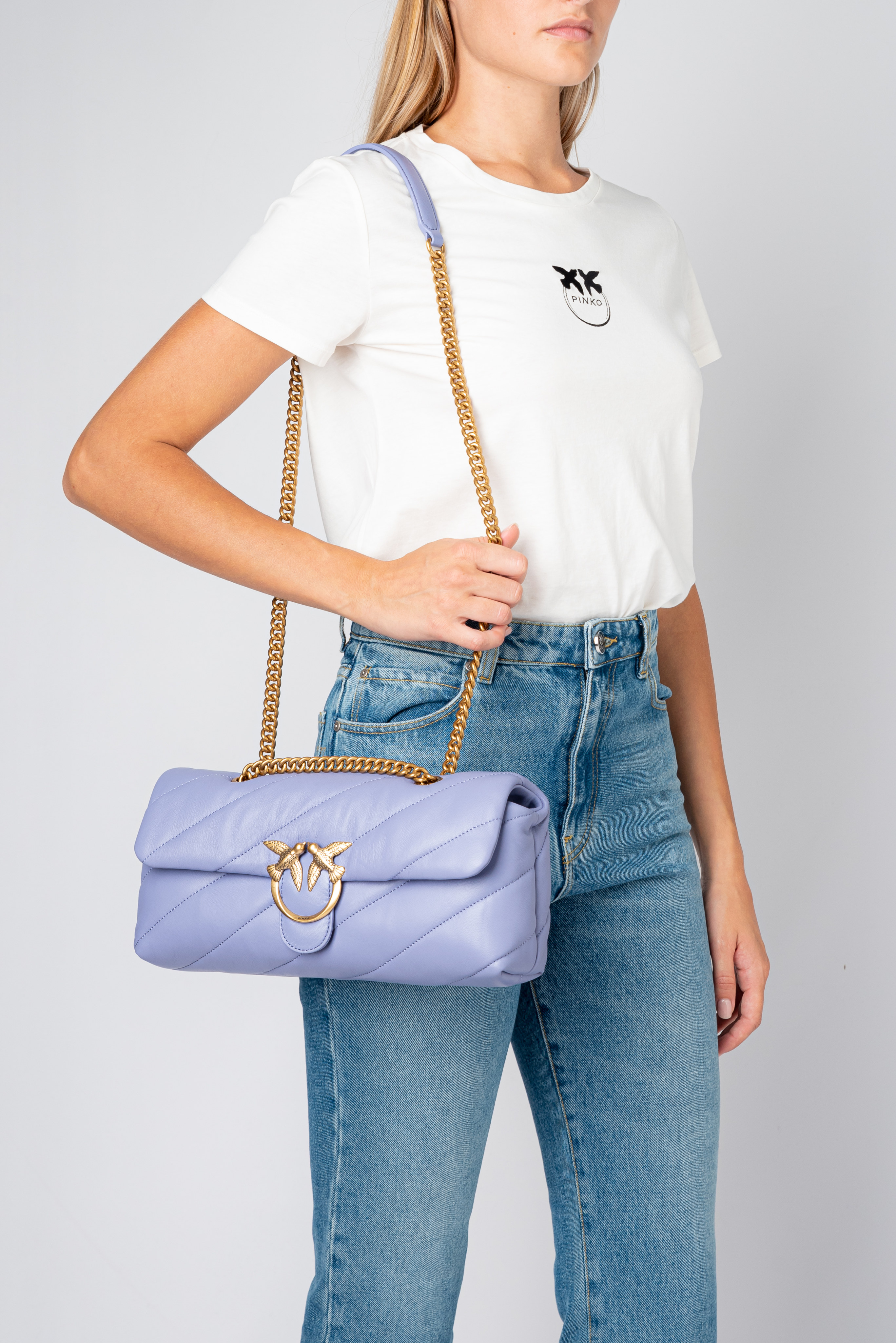 Classic Love Bag Puff Baguette Maxi Quilt