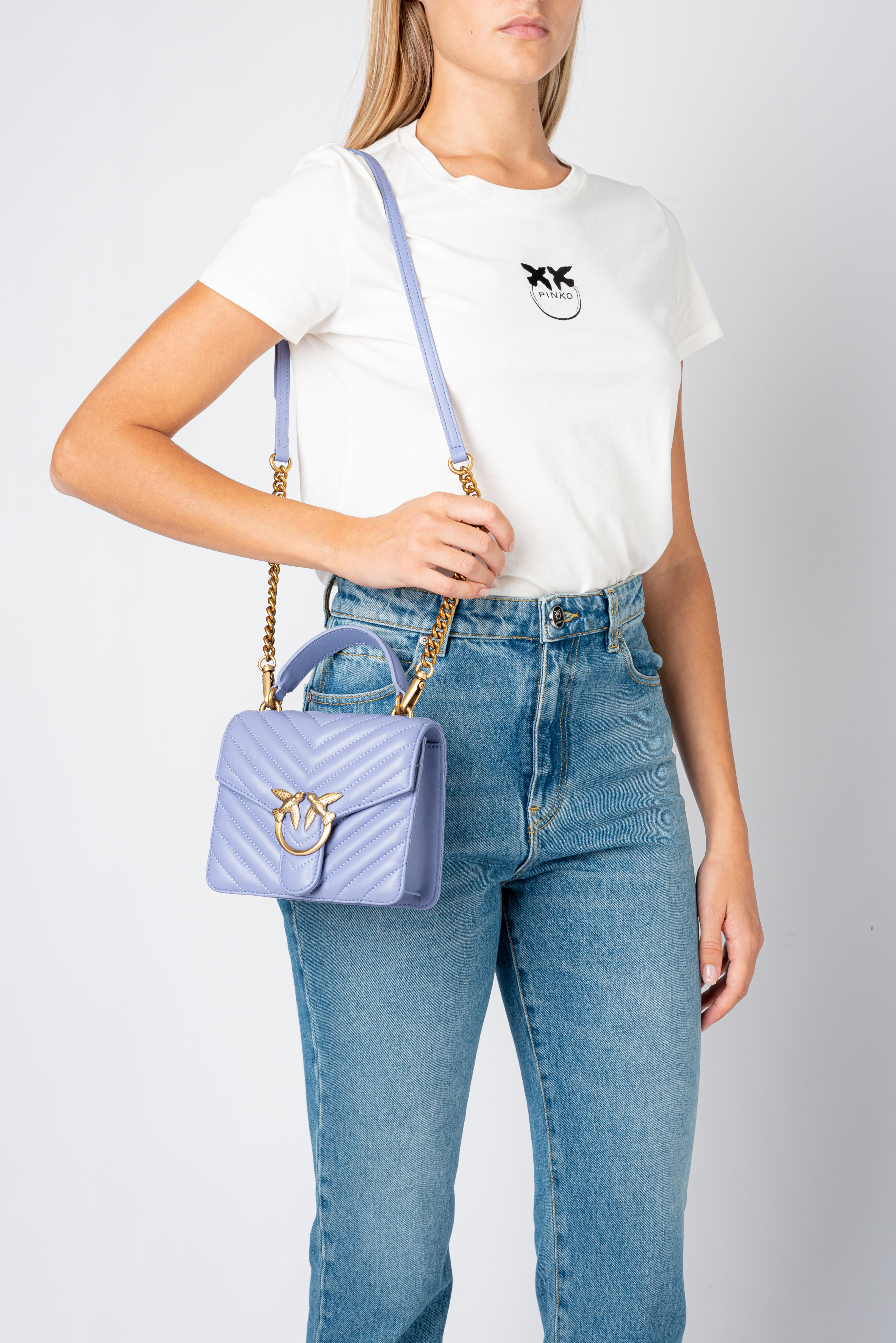 Mini Love Bag Top Handle Chevron