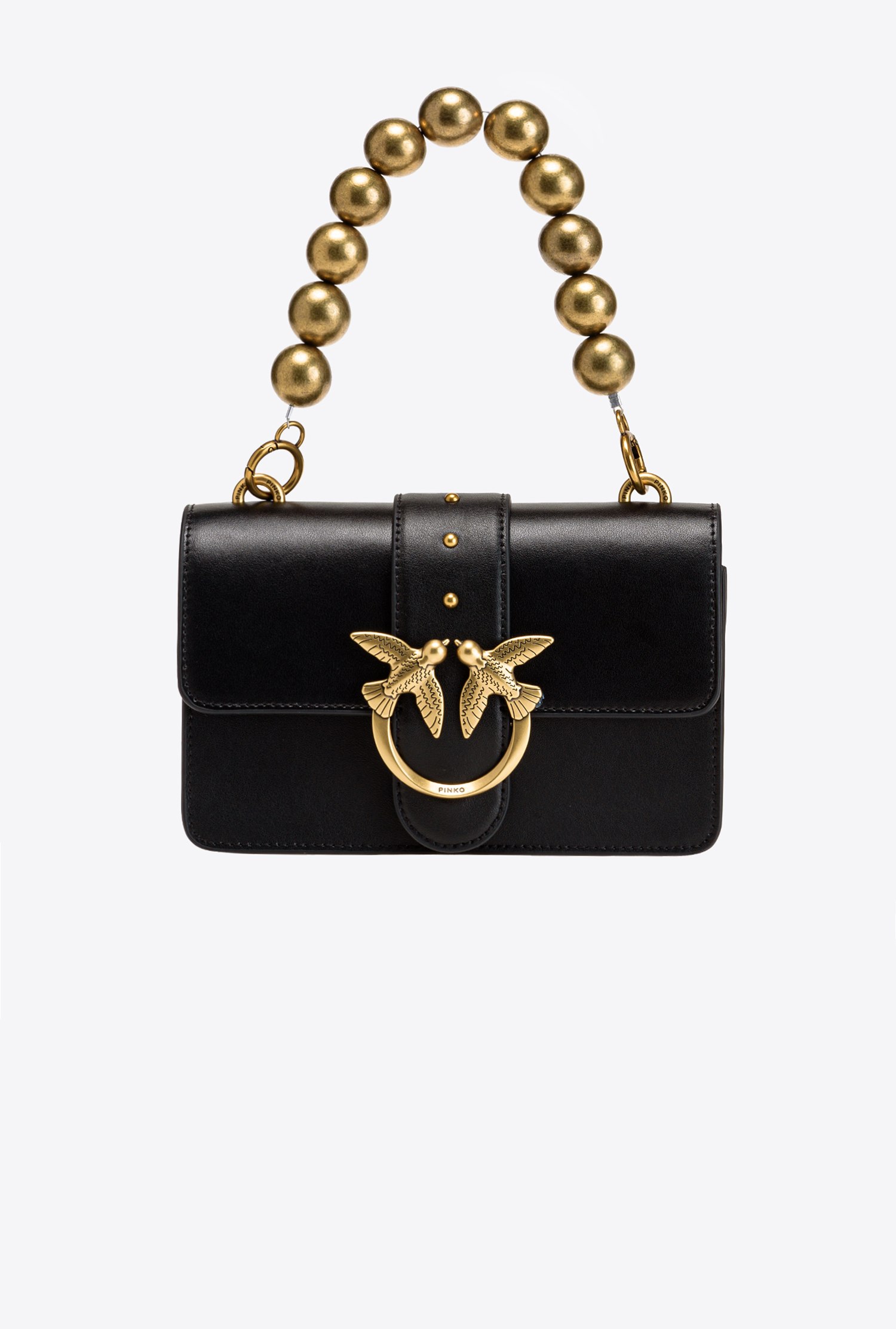 Mini Love Bag Icon with faux fur shoulder strap